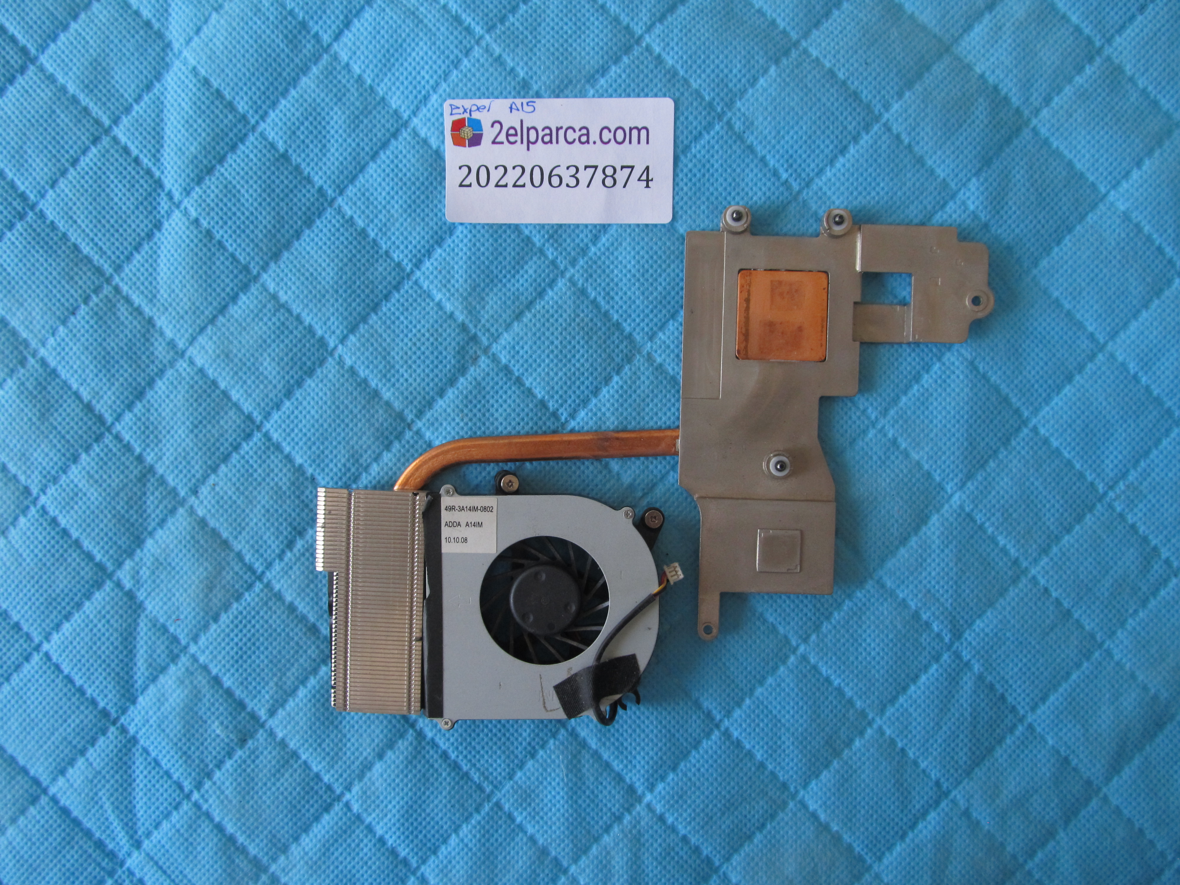EXPER Exper a15 fan bakir soğutucu (heatsink) orjinal ürün küçük görsel 2