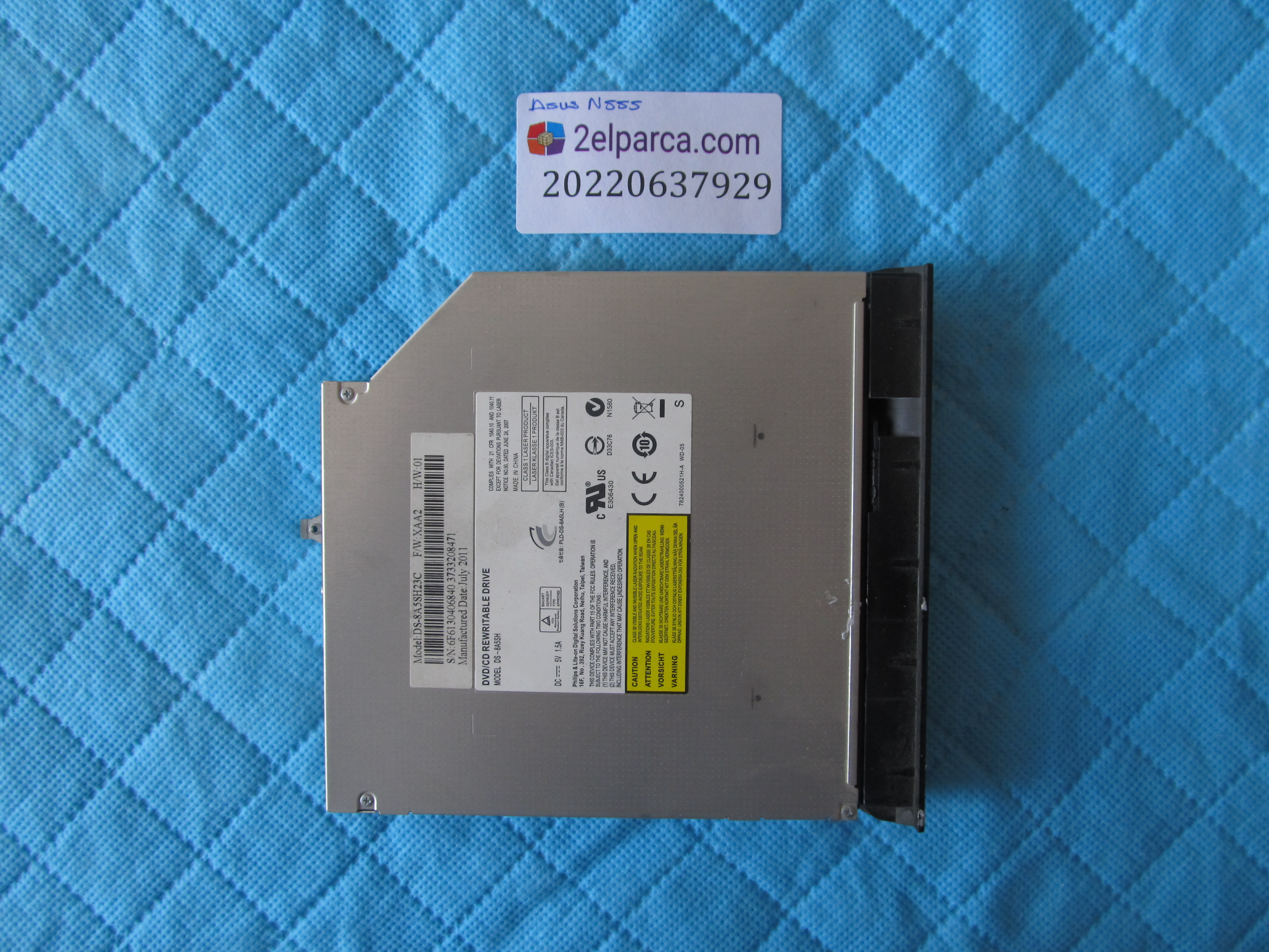 ASUS Asus n55s dvd sürücü orjinal ürün küçük görsel 2
