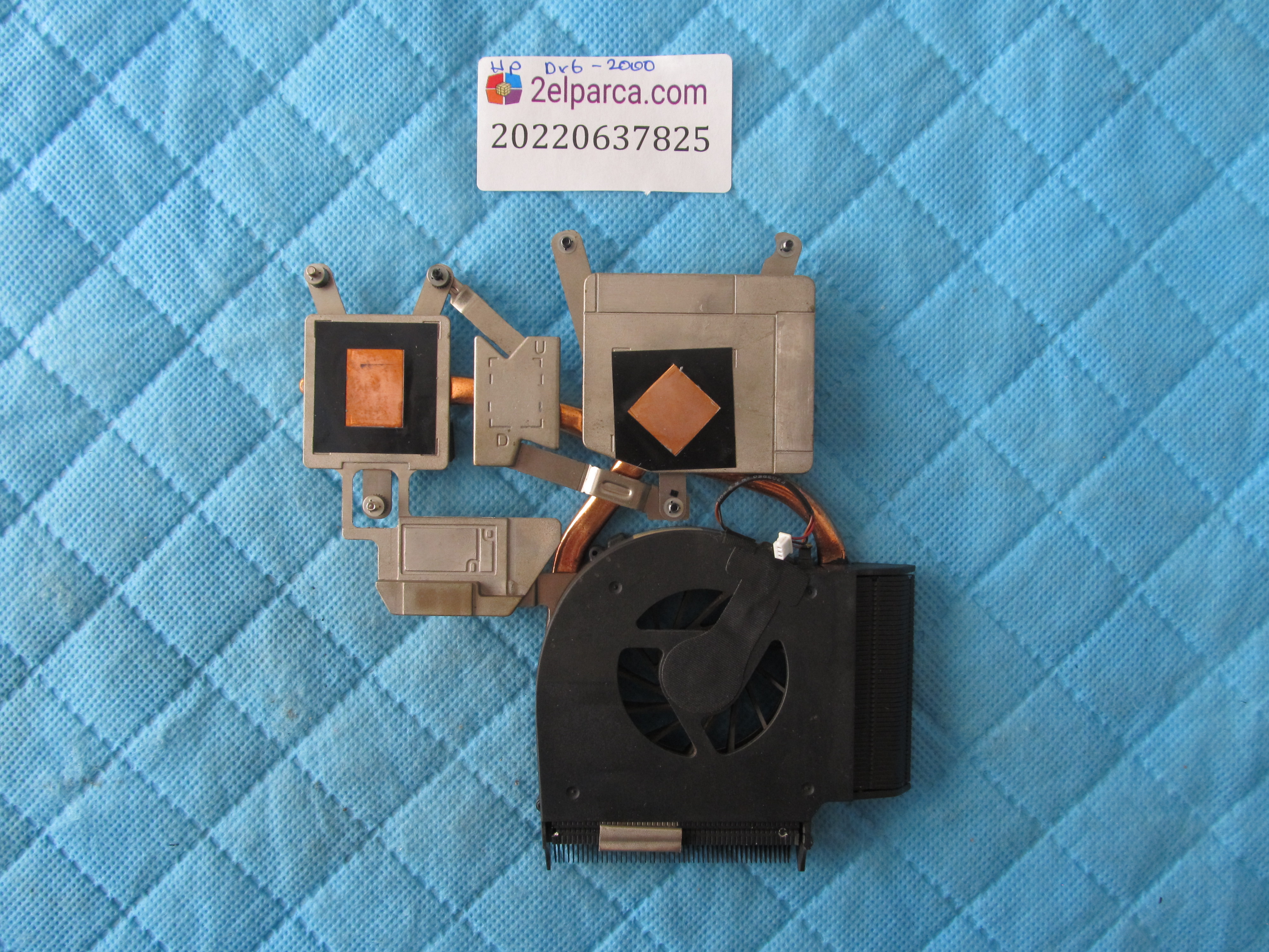 HP Hp dv6-2000 fan bakir soğutucu (heatsink) orjinal ürün küçük görsel 2
