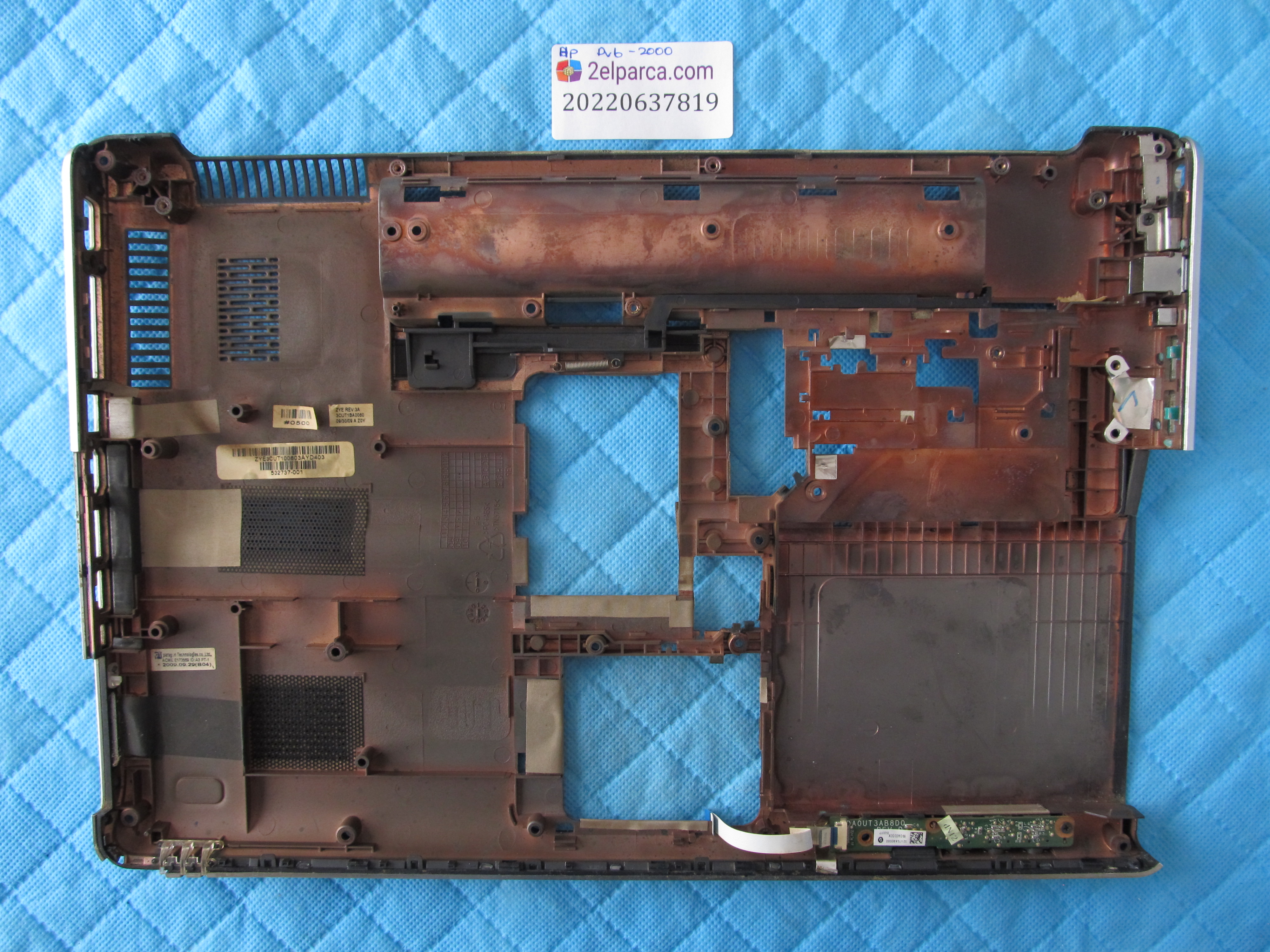 HP Hp dv6-2000 alt kasa orjinal ürün küçük görsel 2