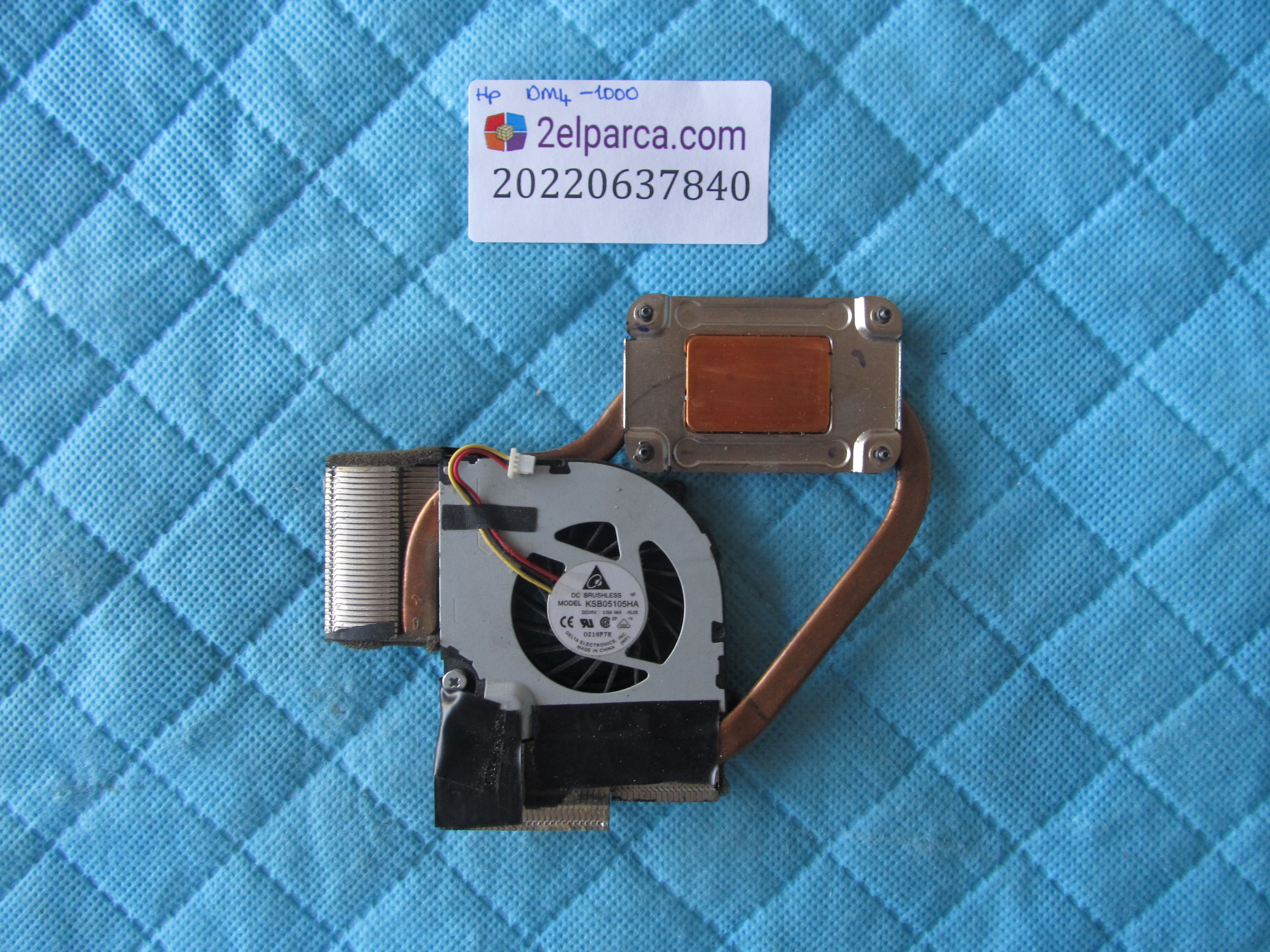HP Hp dm4-1000 fan bakir soğutucu (heatsink) orjinal ürün küçük görsel 2
