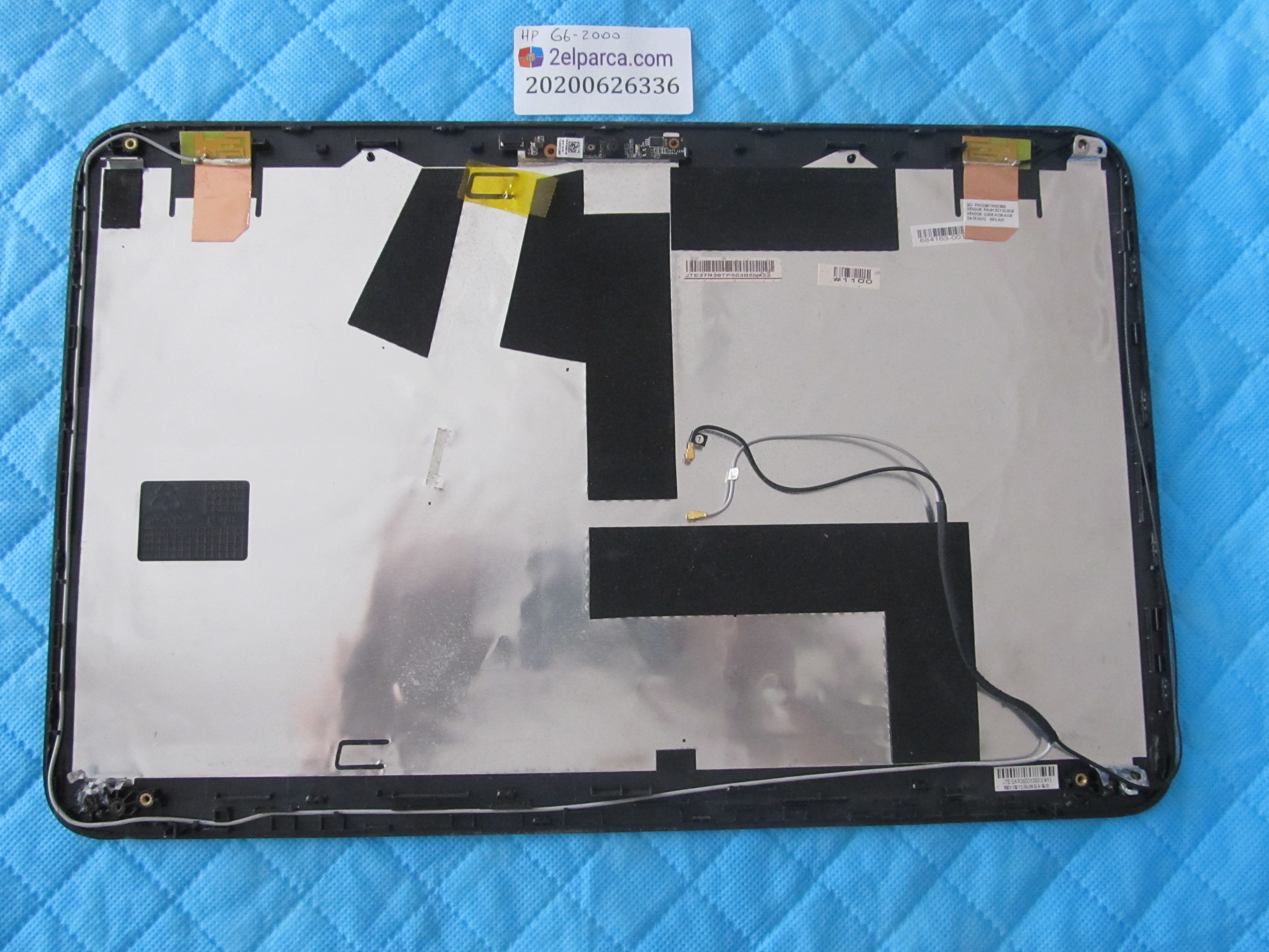 HP Hp g6-2000 ekran arka kapak lcd back cover (3 vida yeri tamirli) orjinal ürün küçük görsel 2