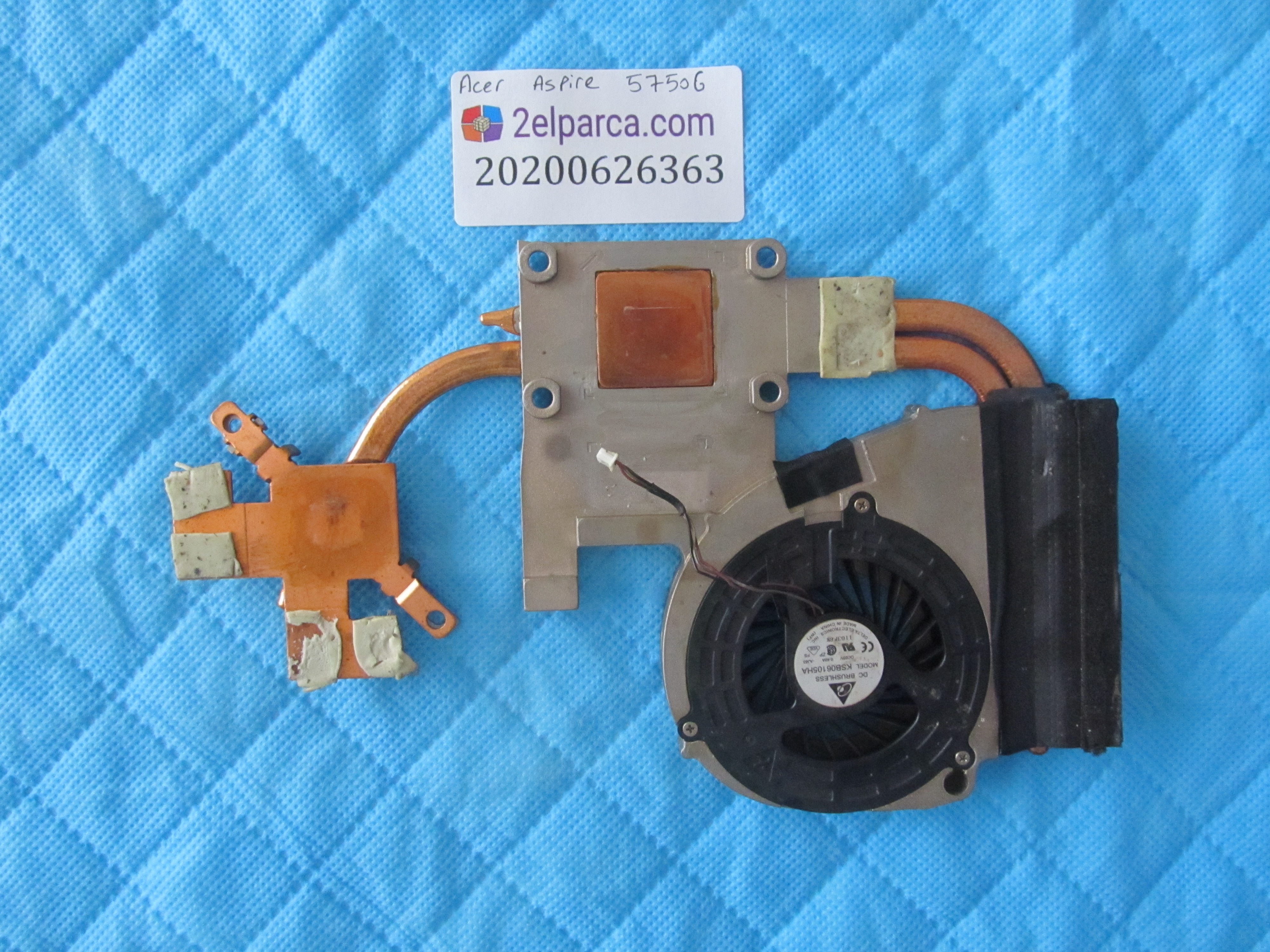 ACER Acer aspire 5750g fan bakir soğutucu (heatsink) orjinal ürün küçük görsel 2