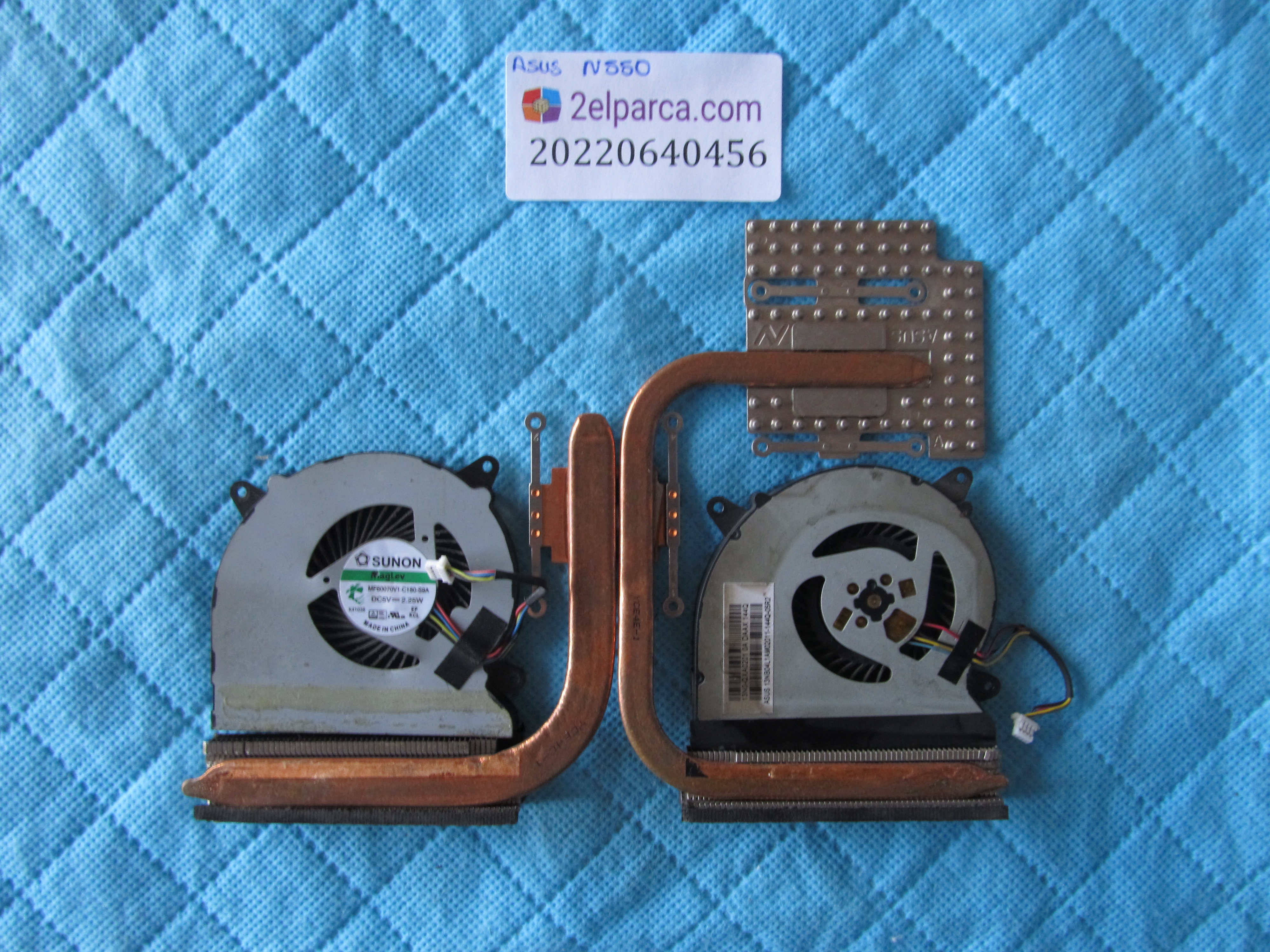 Asus n550 fan bakir soğutucu (heatsink) orjinal ürün