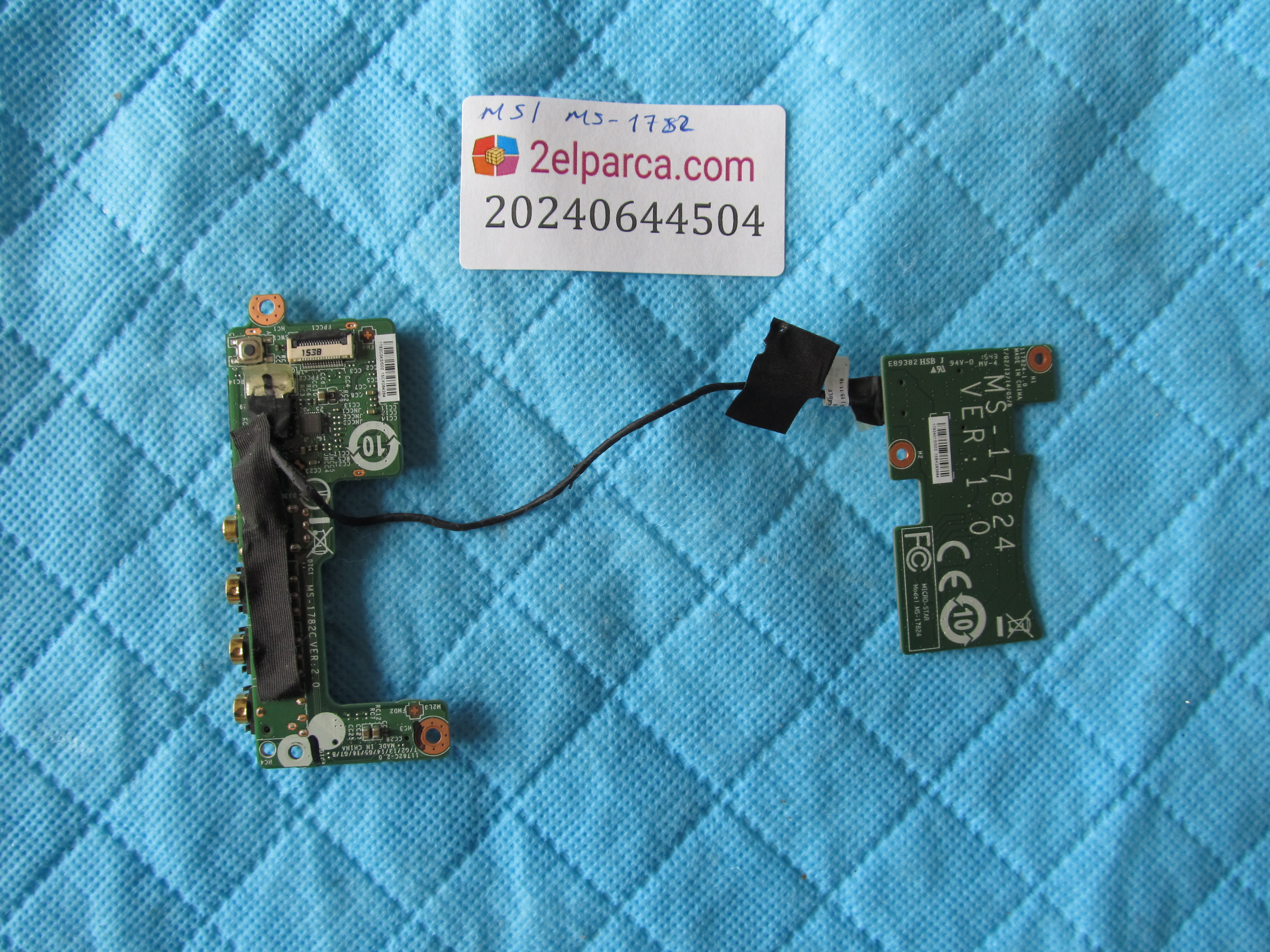 MSI Msi ms-1782 ses audi board orjinal ürün küçük görsel 2