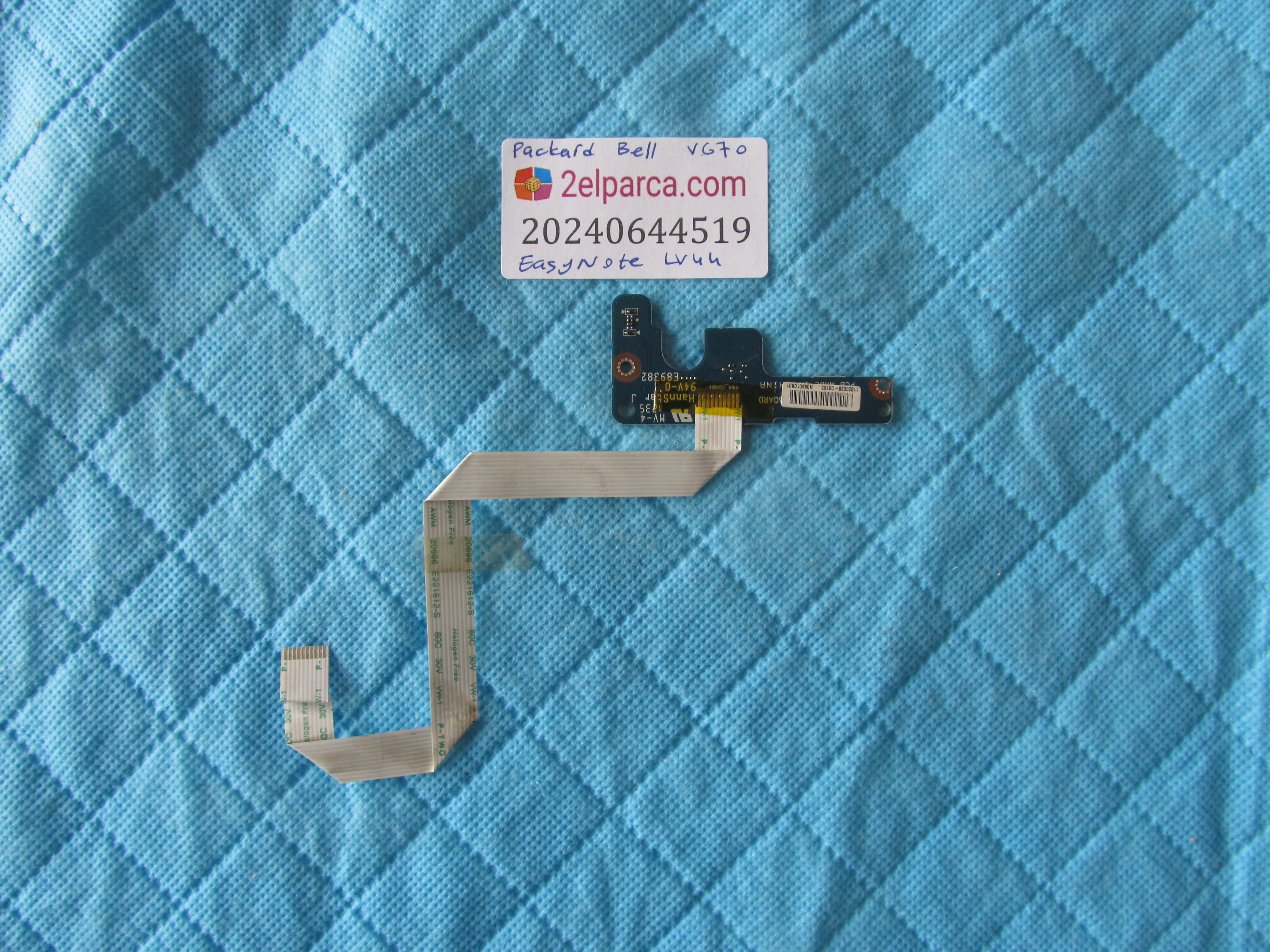 PACKARD BELL Packard bell vg70 easynote lv44 tetik karti ve flex orjinal ürün küçük görsel 2