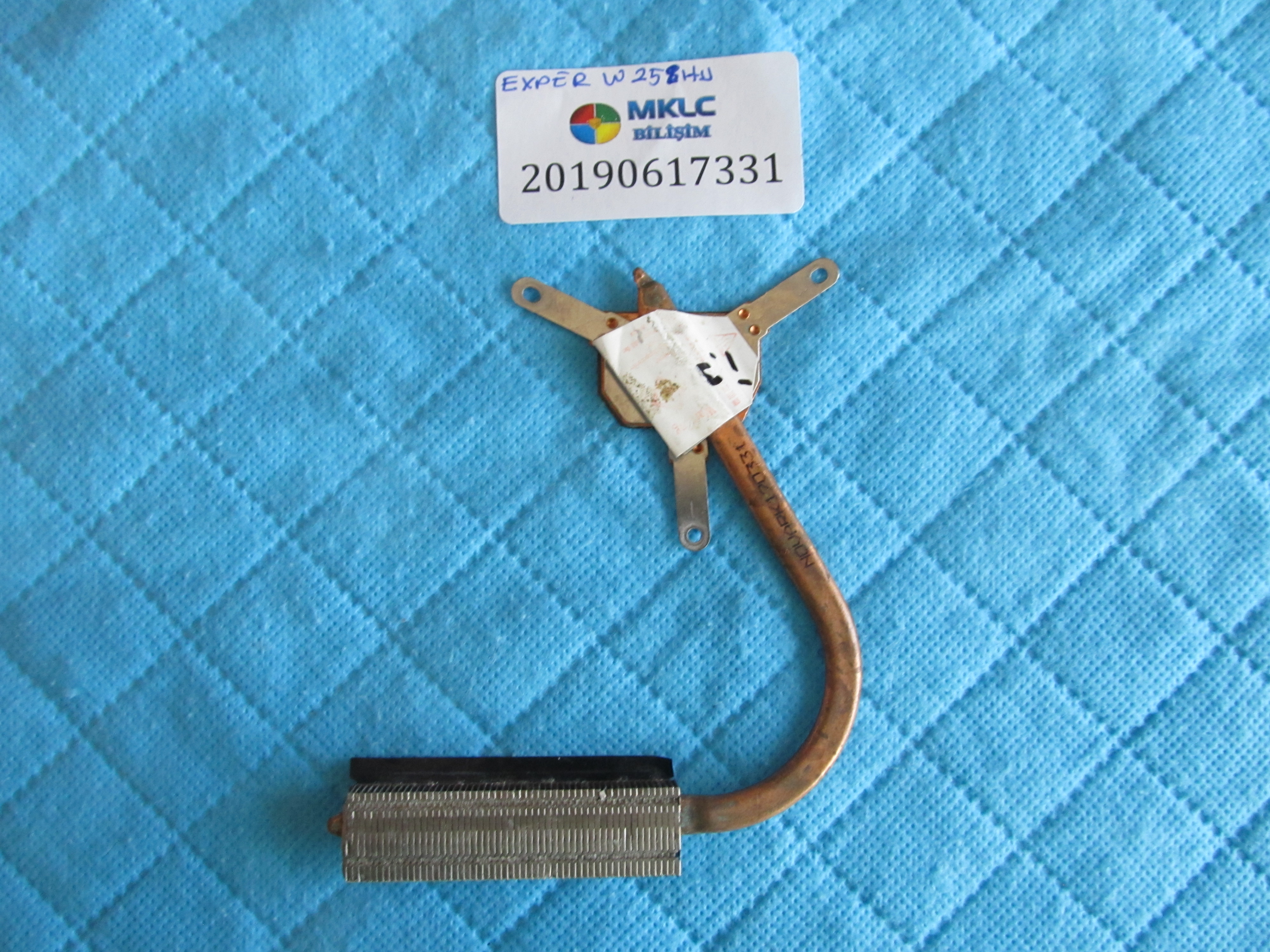 EXPER Exper w258hu bakir soğutucu (heatsink) orjinal ürün küçük görsel 2