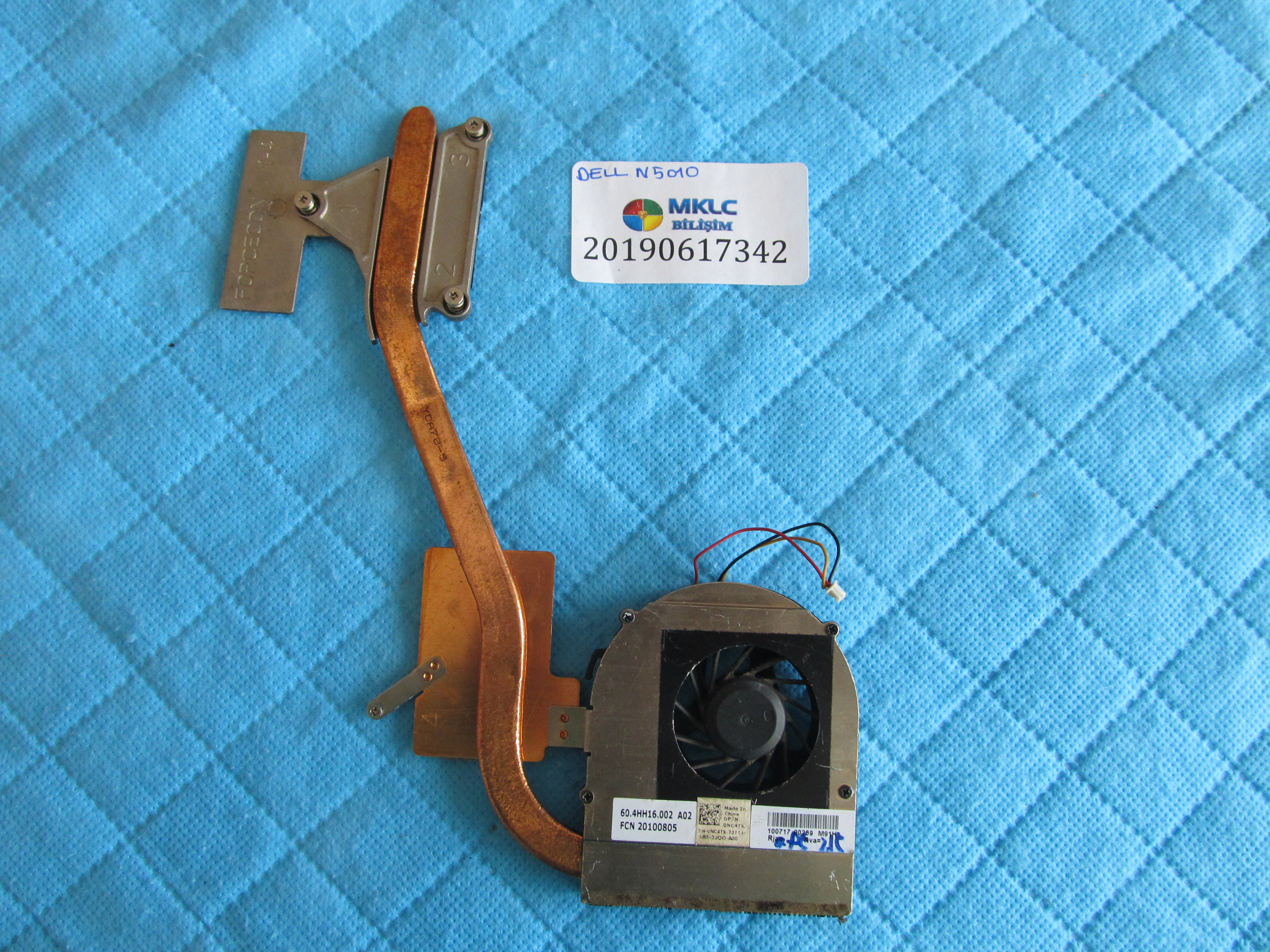 DELL Dell n5010 fan bakir soğutucu (heatsink) orjinal ürün küçük görsel 2