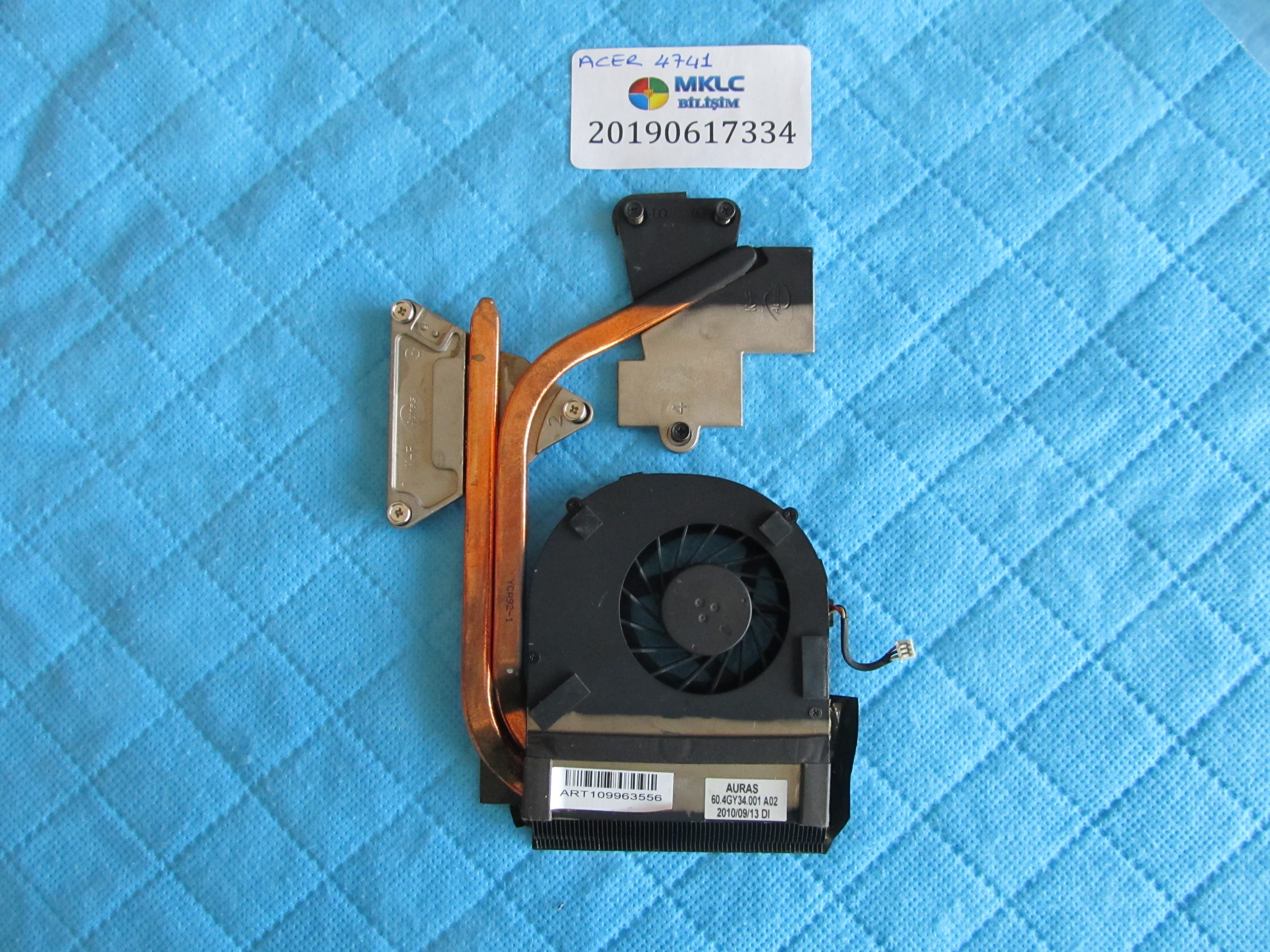 ACER Acer 4741 fan bakir soğutucu (heatsink) küçük görsel 2