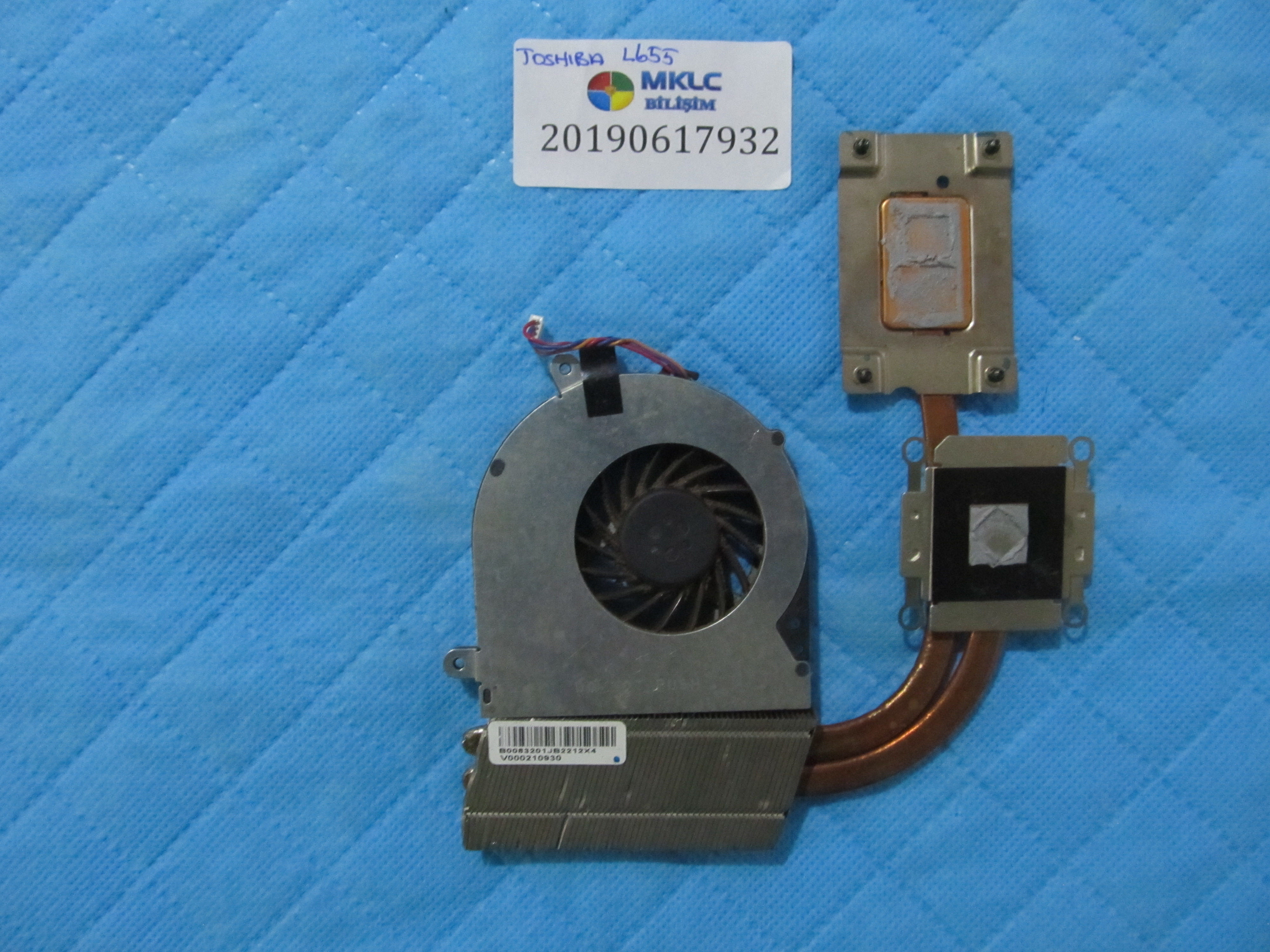 TOSHİBA Toshiba l635 fan bakir soğutucu (heatsink) orjinal ürün küçük görsel 2