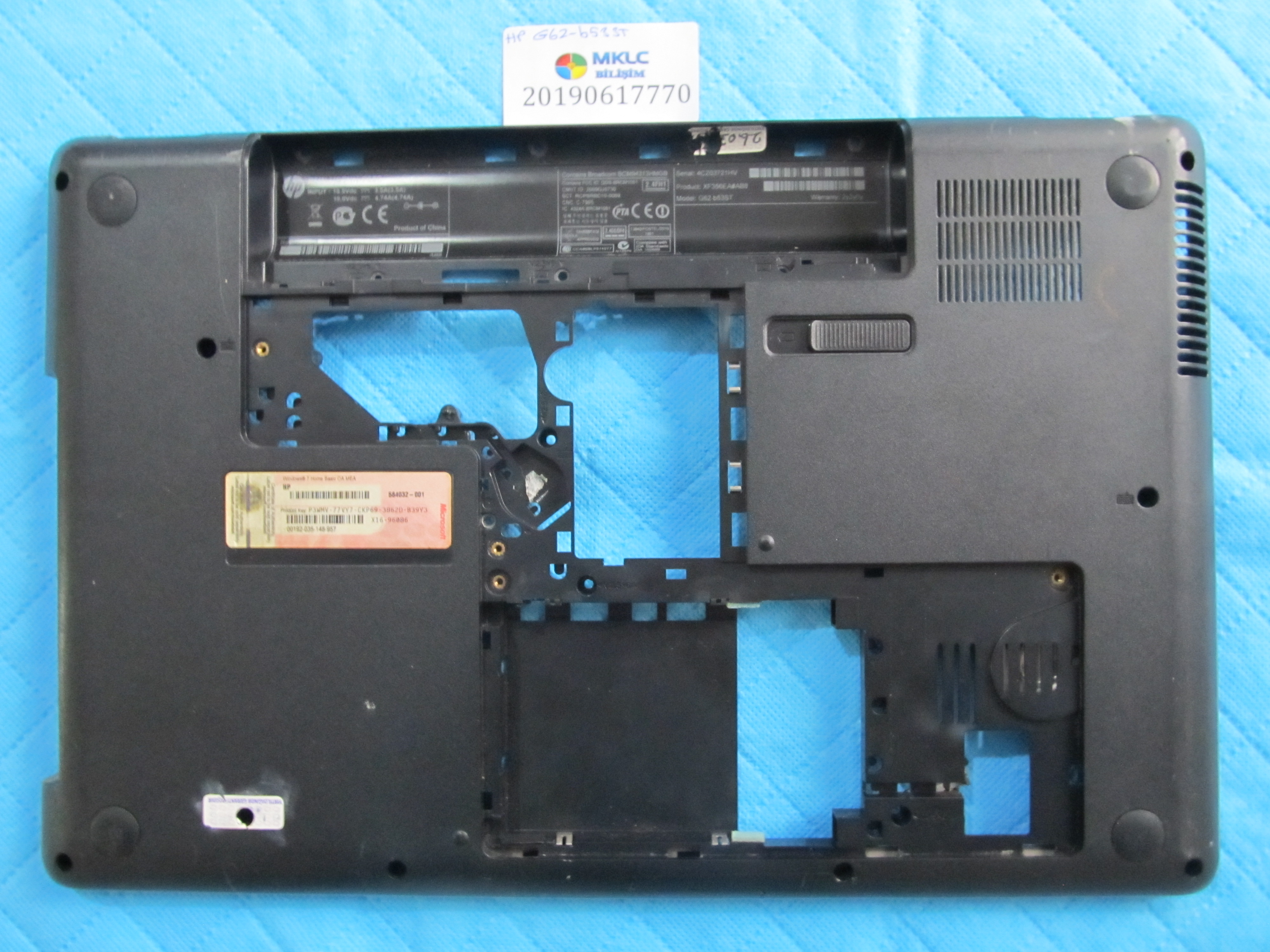 Hp g62 alt kasa orjinal ürün