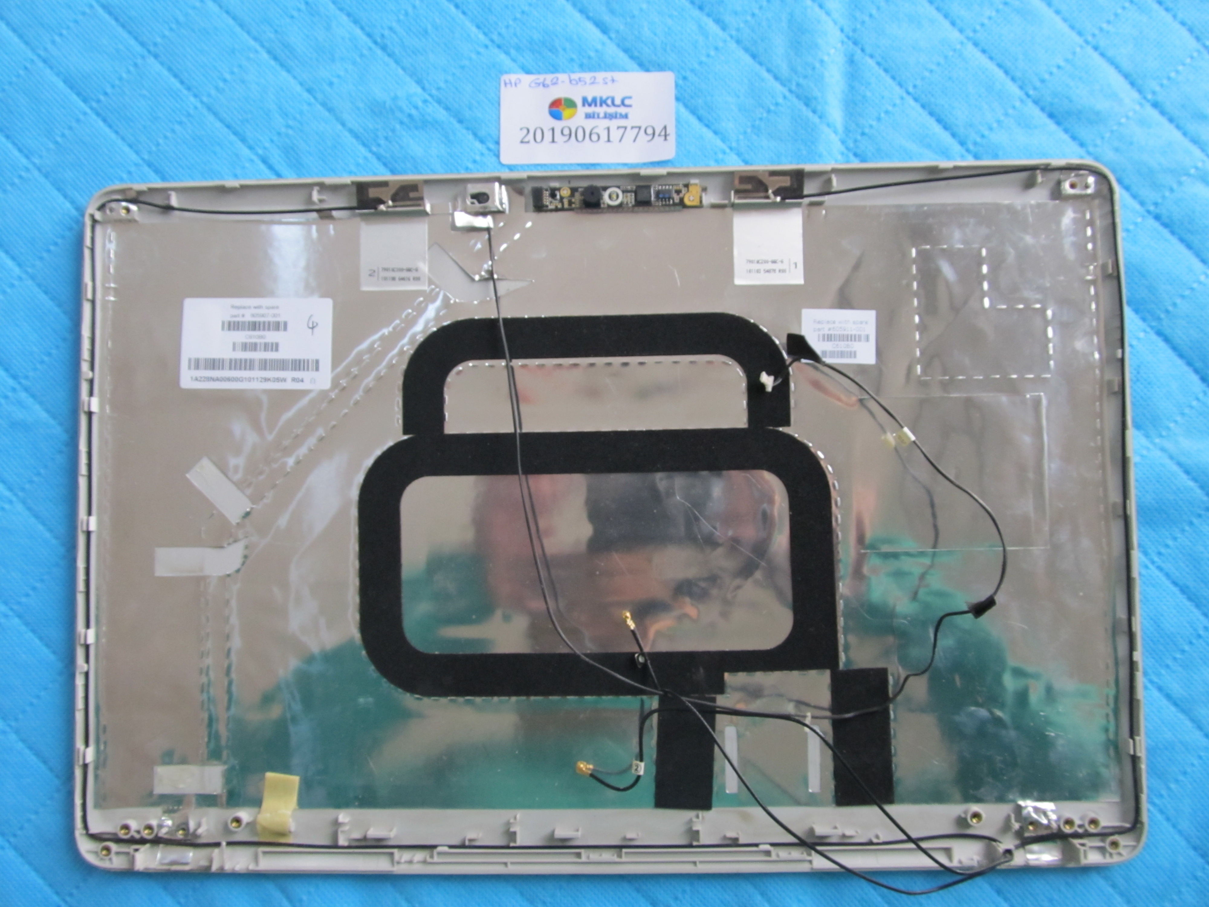 Hp g62 ekran arka kapak lcd back cover orjinal ürün