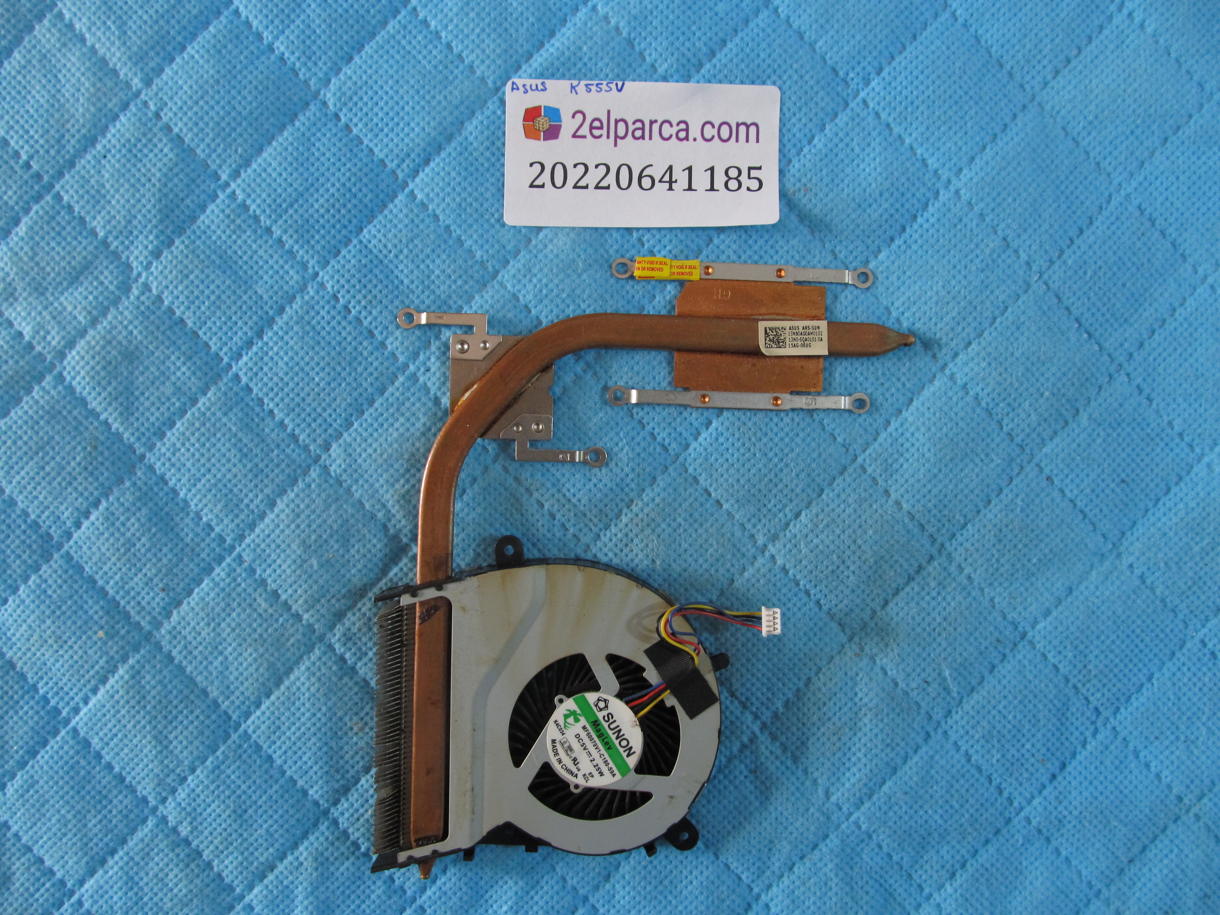 Asus k555u fan bakir soğutucu (heatsink) orjinal ürün