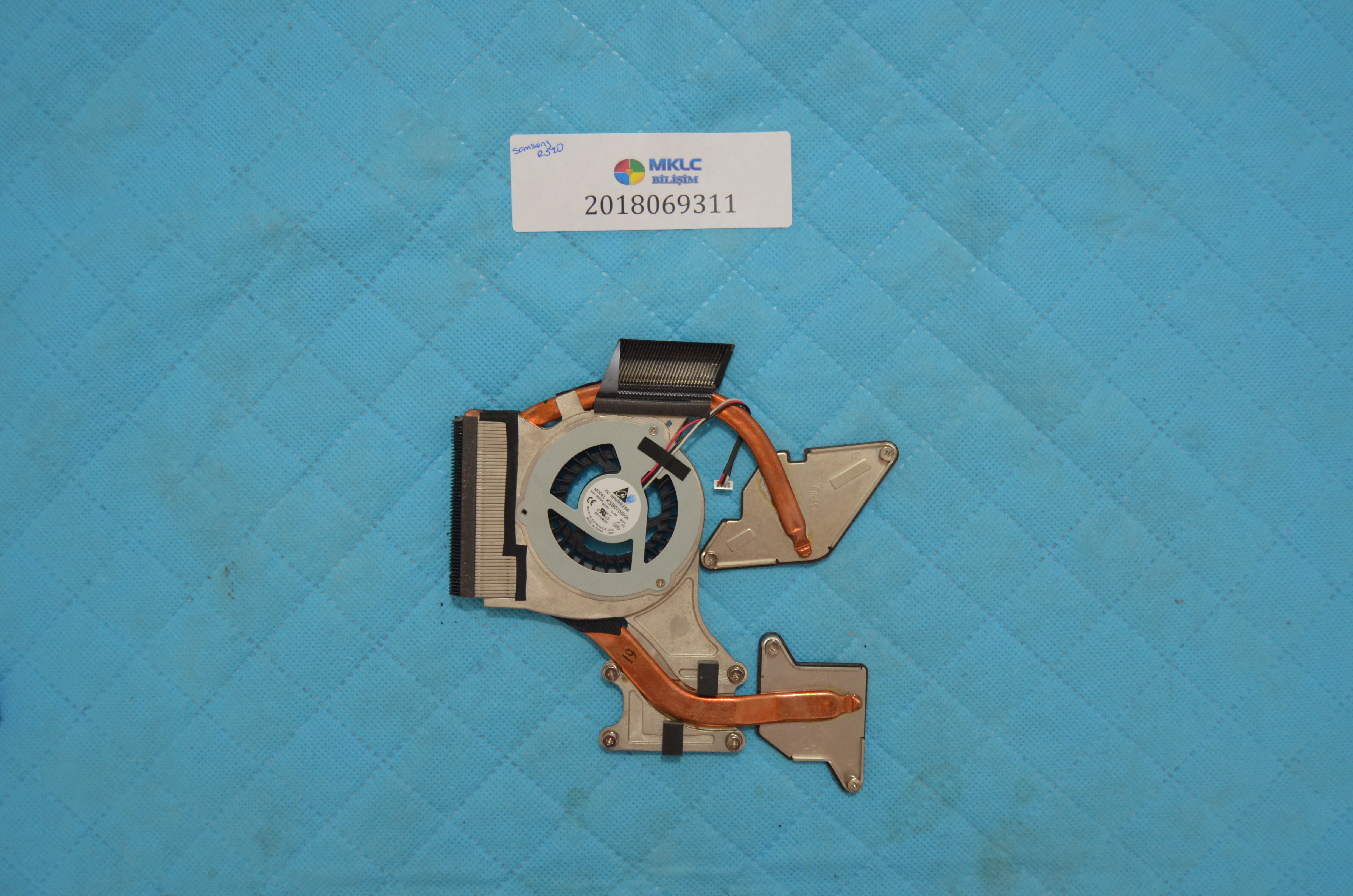 Samsung r520 fan bakir soğutucu (heatsink) orjinal ürün
