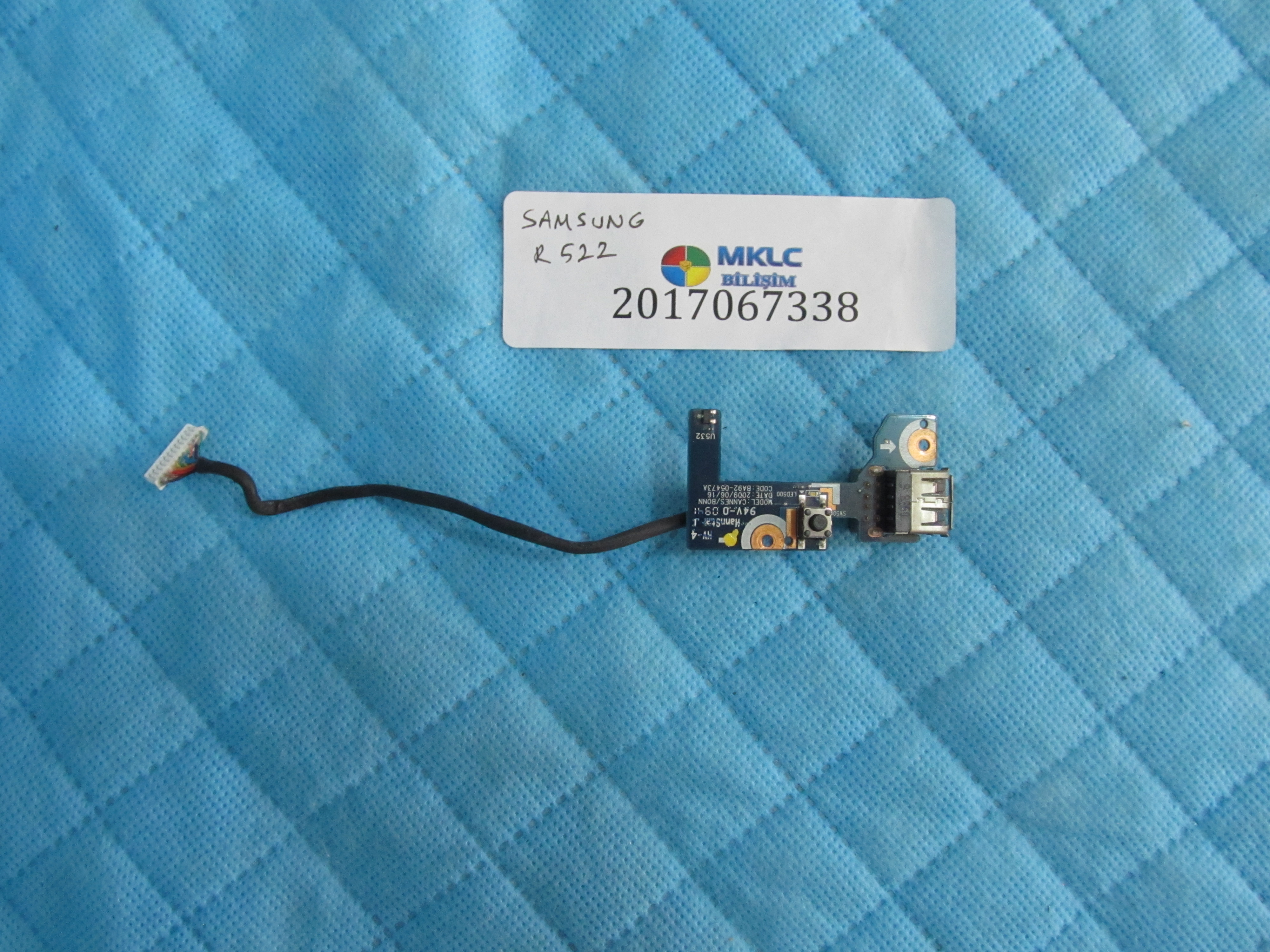 Samsung r522 usb port flex ve tetik karti