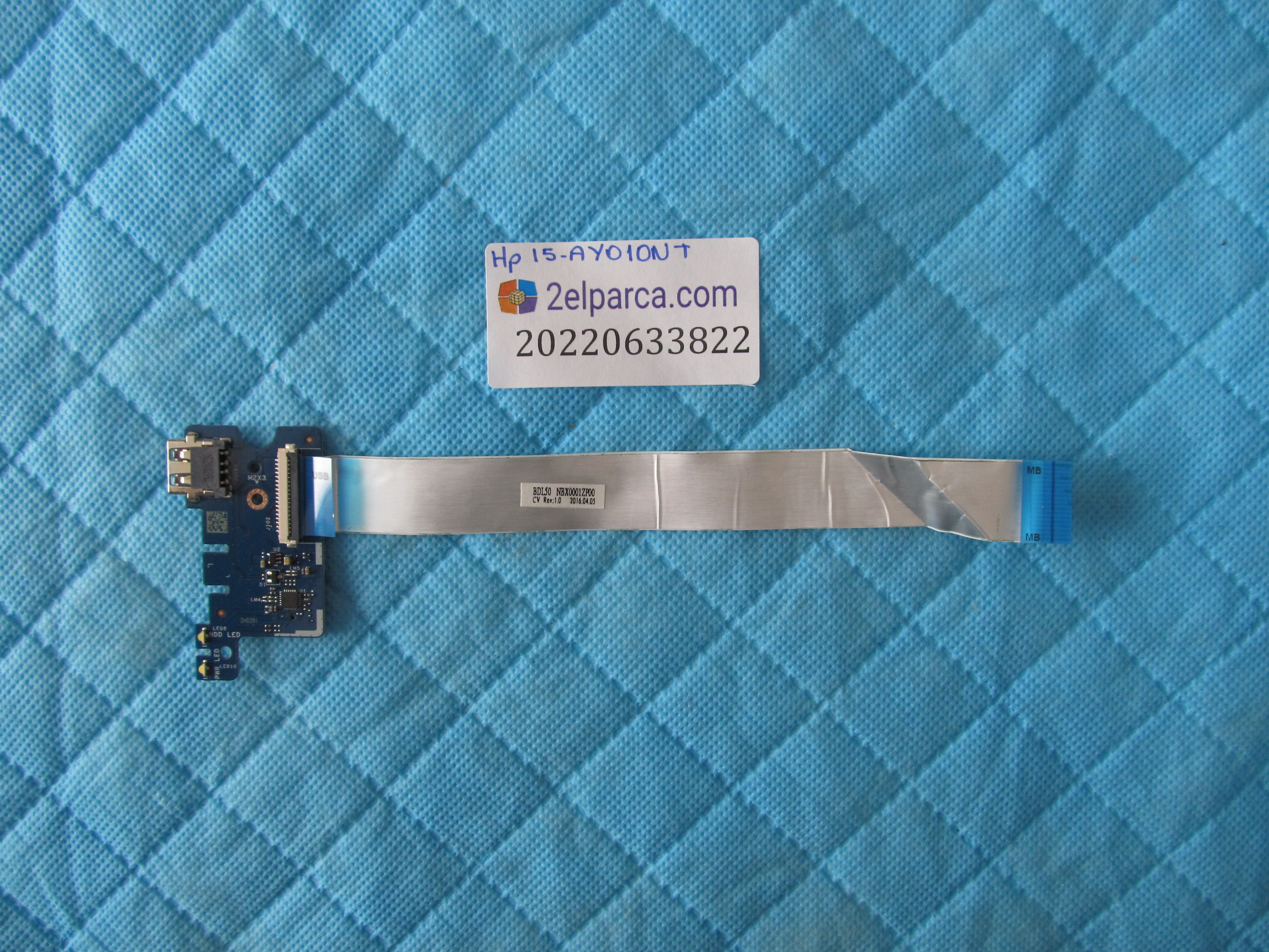 HP Hp 15-ay010nt usb kart flex dahil orjinal ürün küçük görsel 2