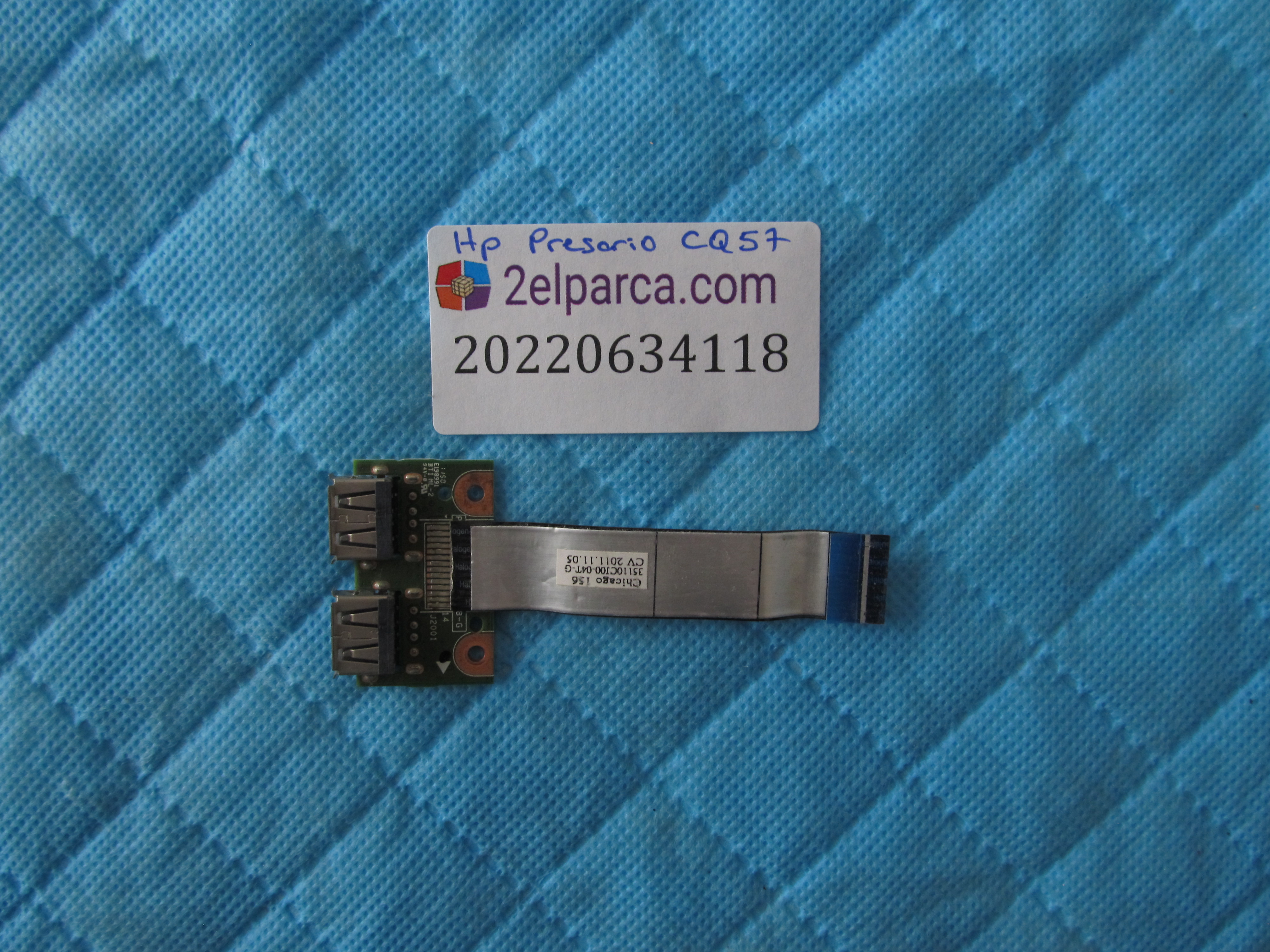 HP Hp presario cq57 usb port flex orjinal ürün küçük görsel 2