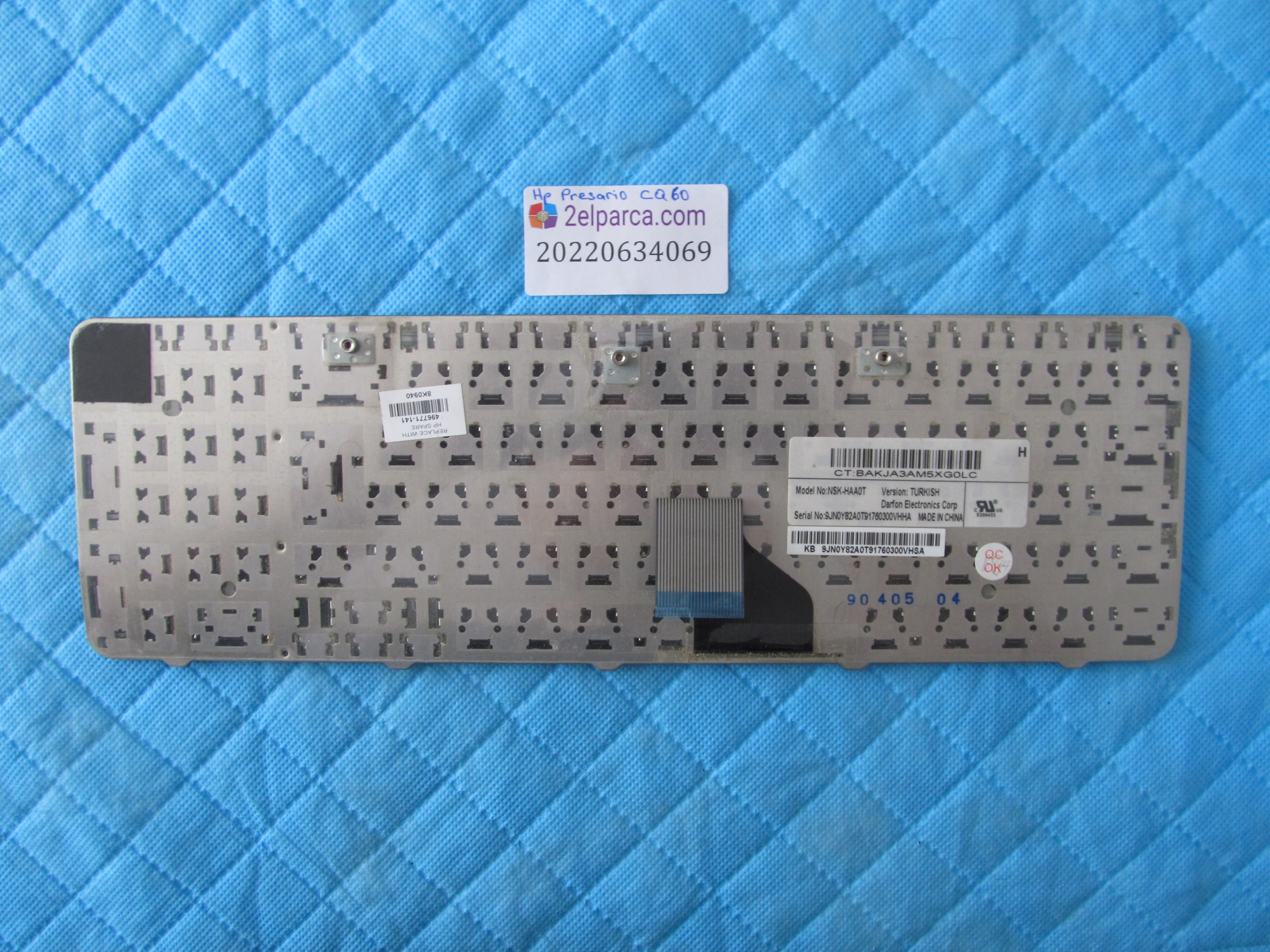 HP Hp presario cq60 klavye orjinal ürün küçük görsel 2