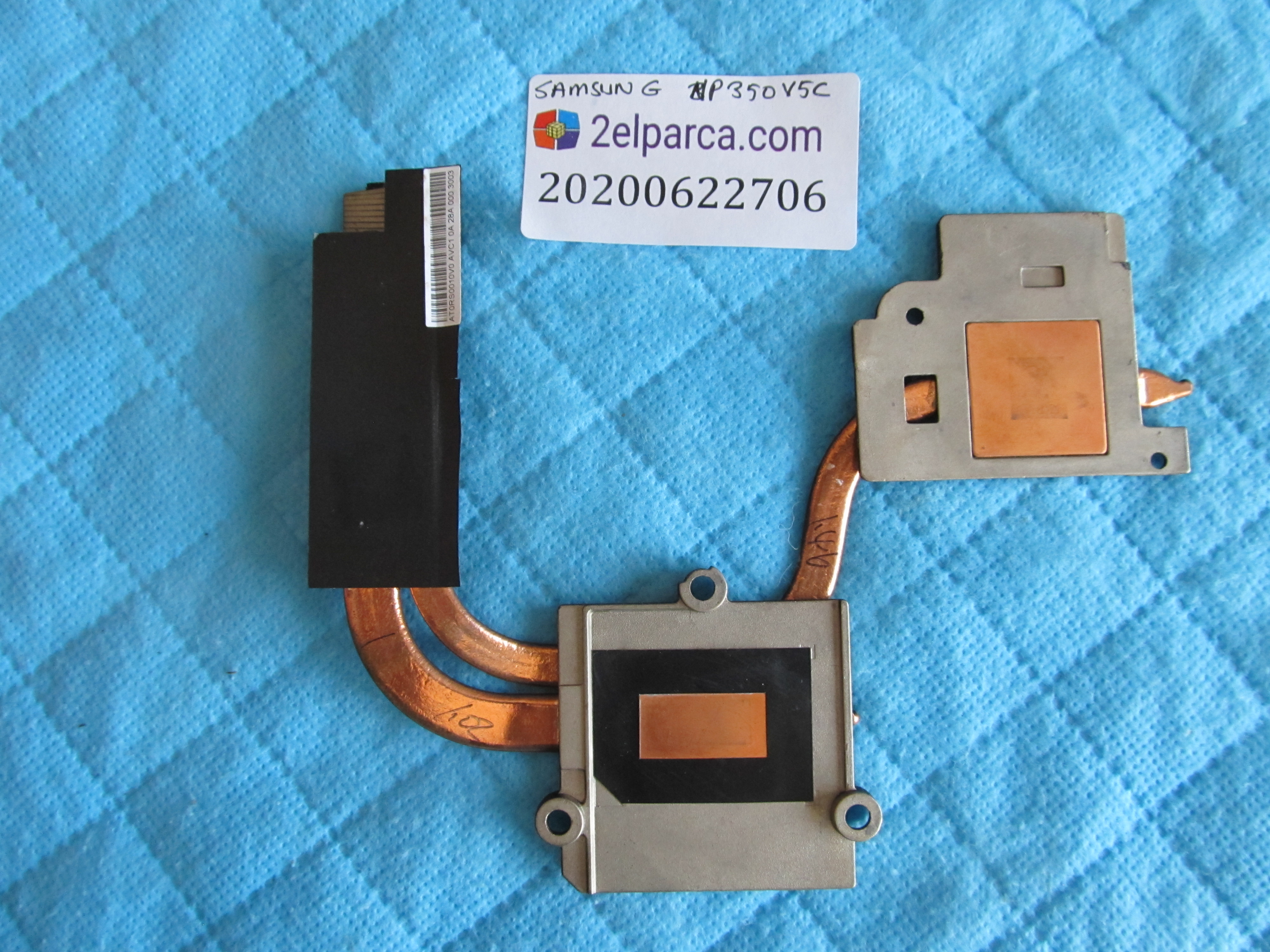 SAMSUNG Samsung np350v5c soğutucu bakir (heatsink) orjinal ürün küçük görsel 2