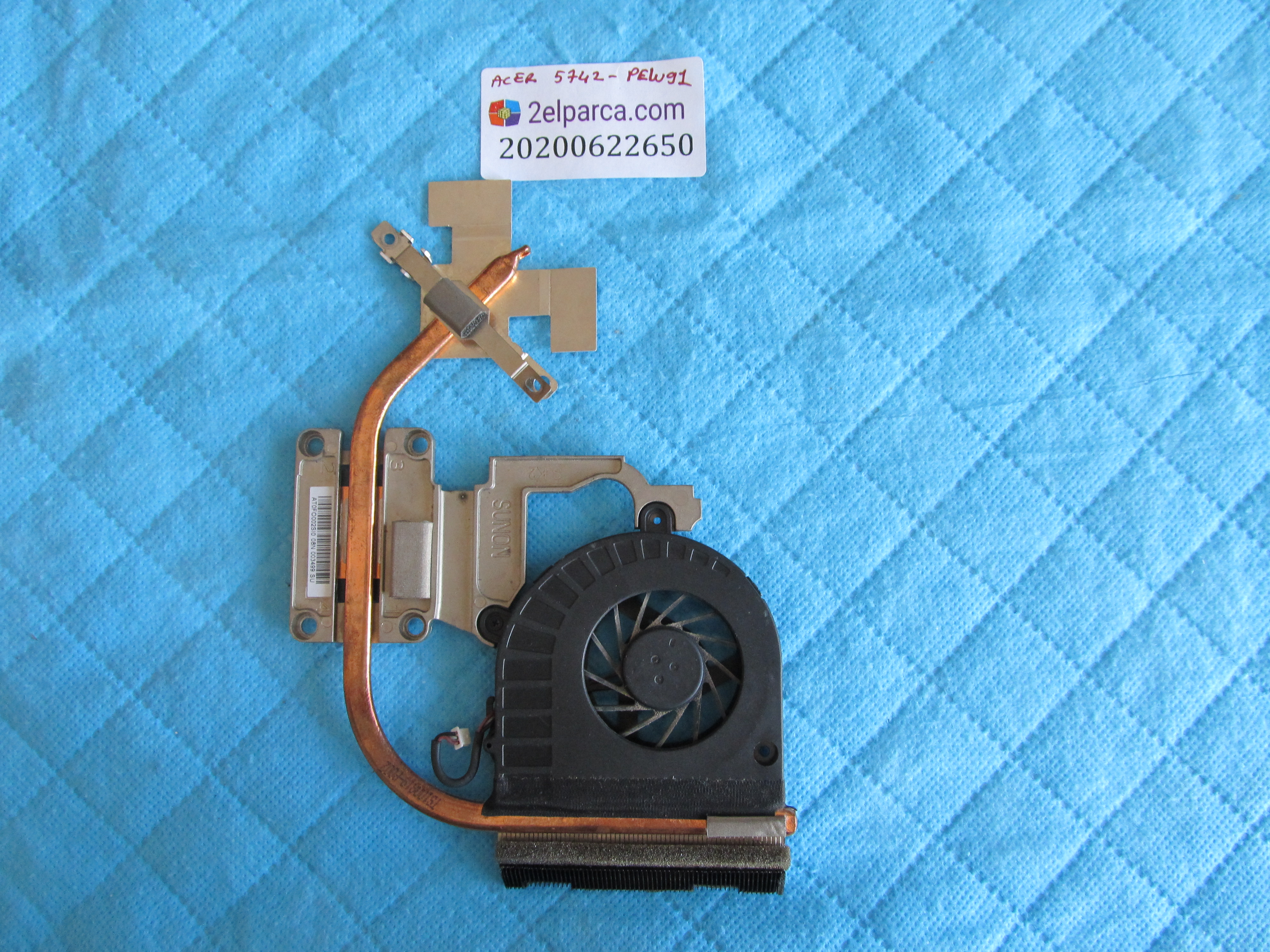 ACER Acer 5742 pew91 fan bakir soğutucu (heatsink) orjinal ürün küçük görsel 2
