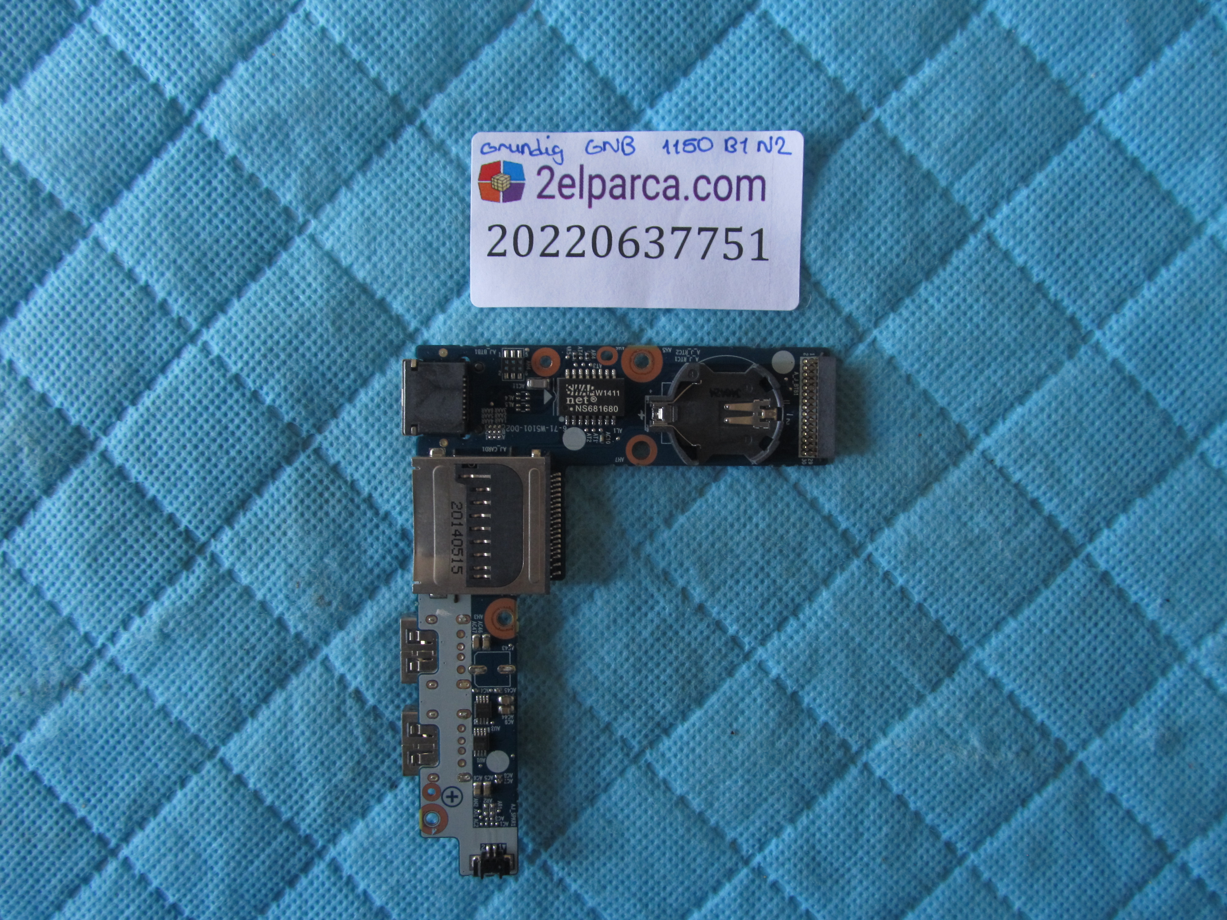 GRUNDİG Grundig gnb 1150 b1 n2 usb ve ethernet board orjinal ürün küçük görsel 2