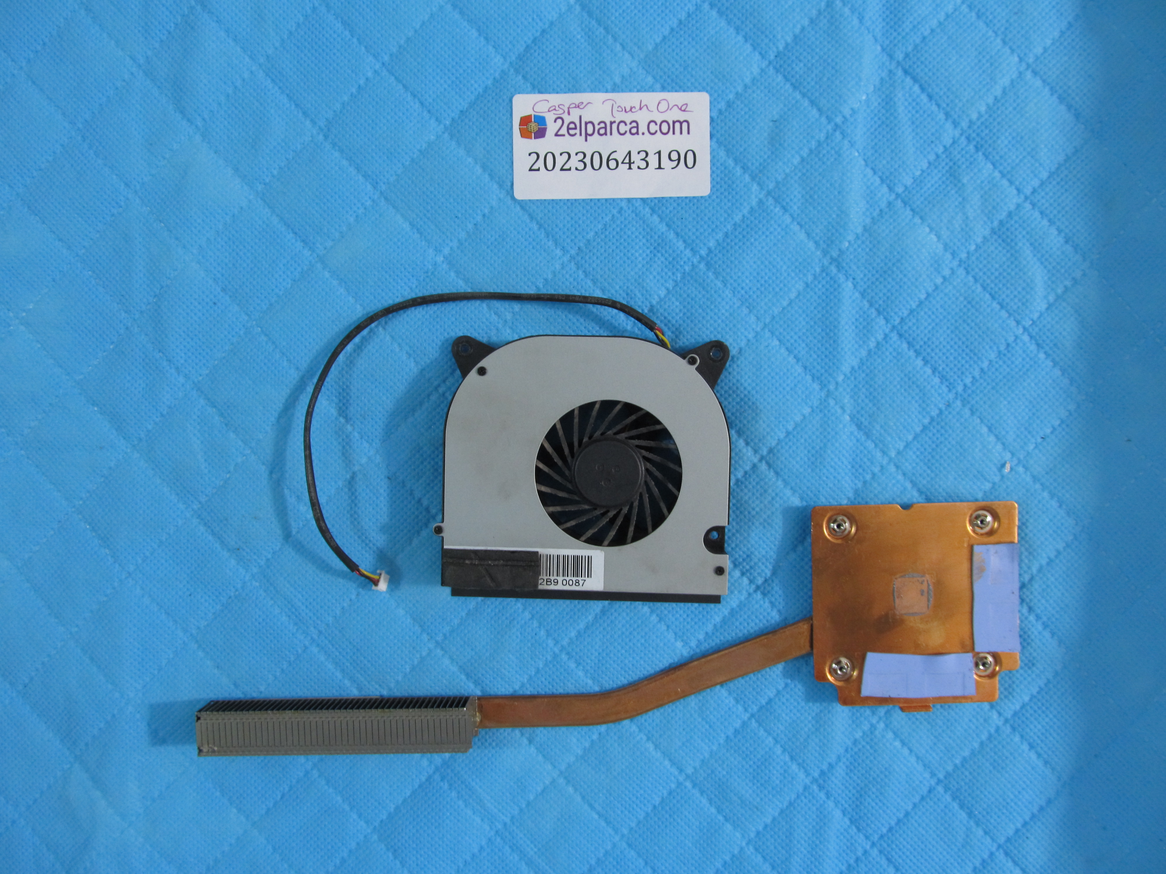 CASPER Casper nirvana touch one işlemci cpu soğutucu fan bakir (heatsink) orijinal ürün küçük görsel 2