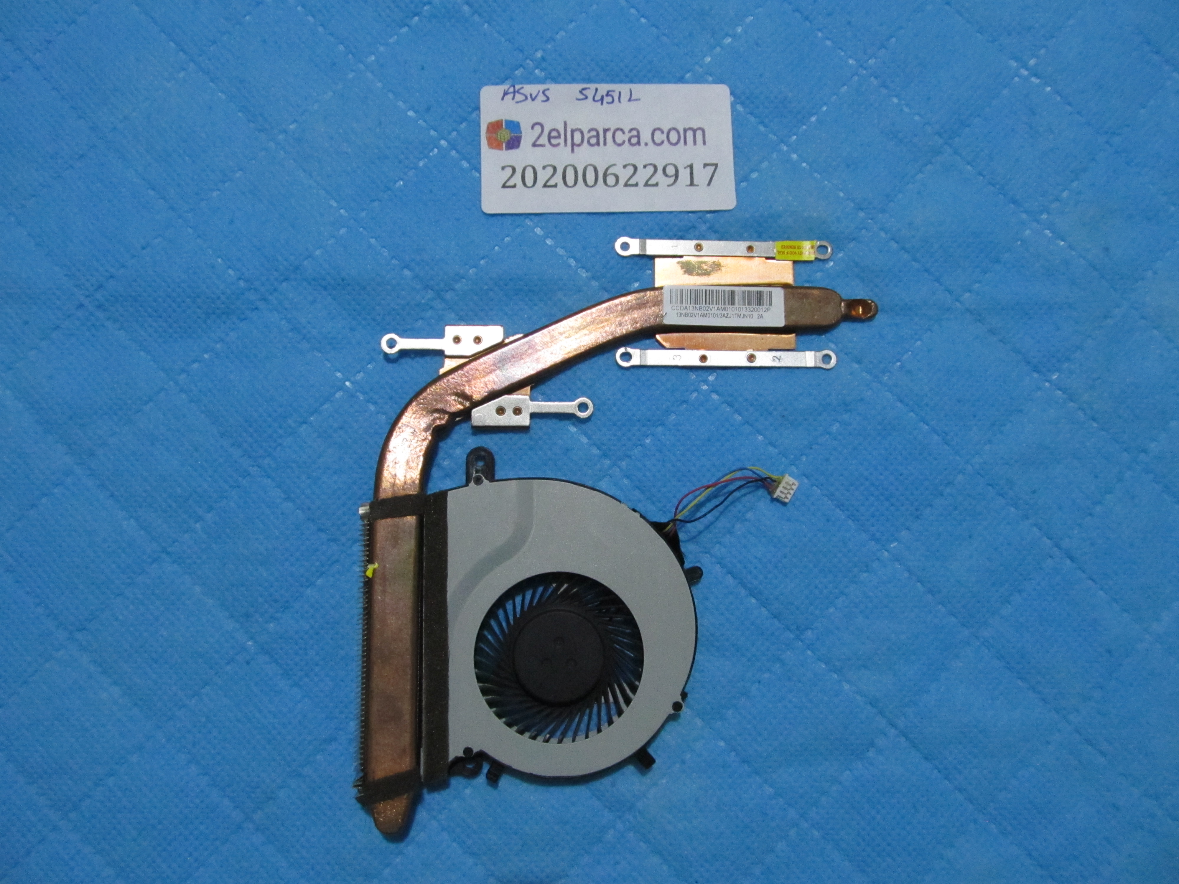 ASUS Asus s451l fan bakir soğutucu (heatsink) orjinal ürün küçük görsel 2