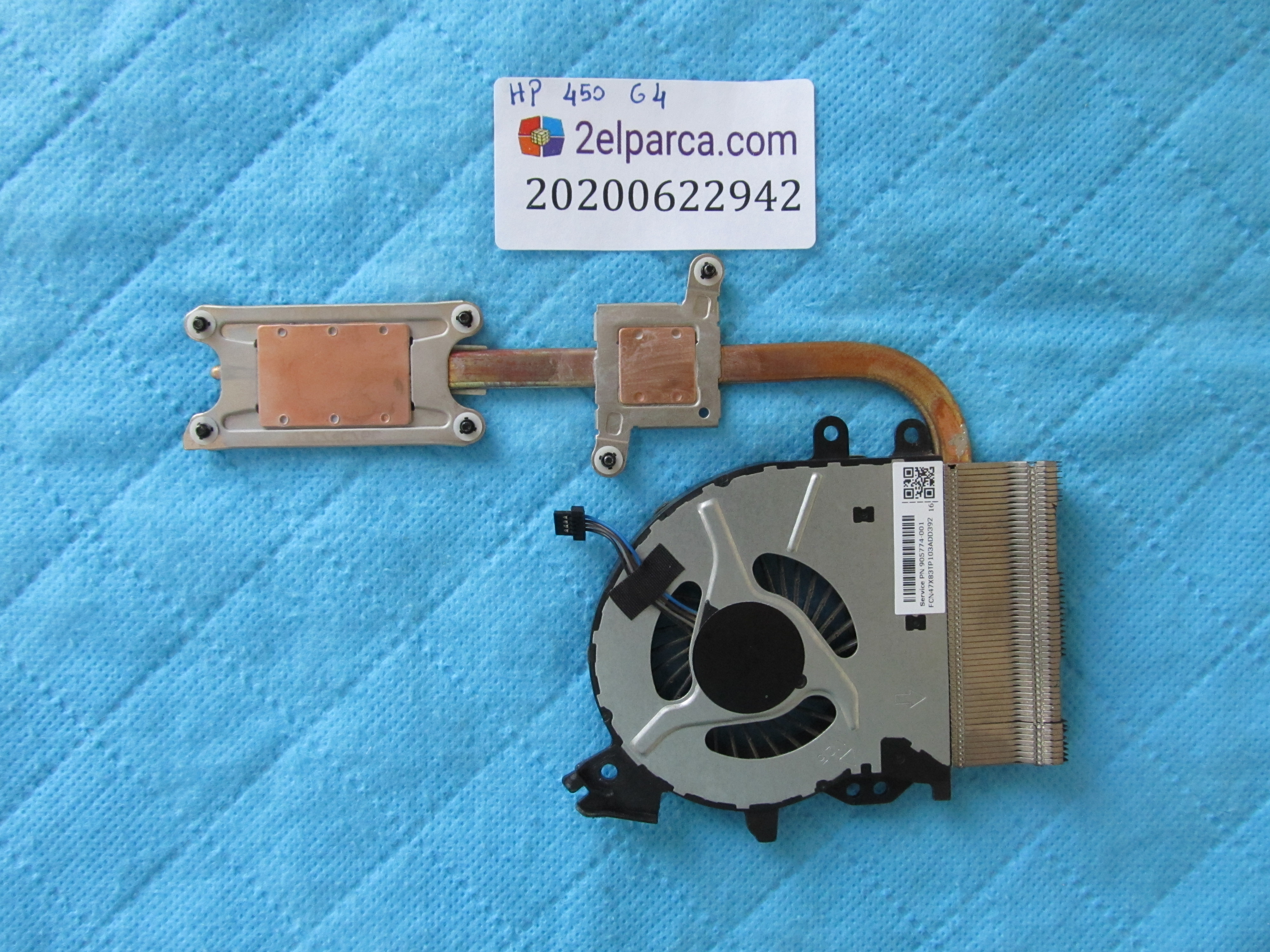 HP Hp 450 g4 fan bakir soğutucu (heatsink) orjinal ürün küçük görsel 2