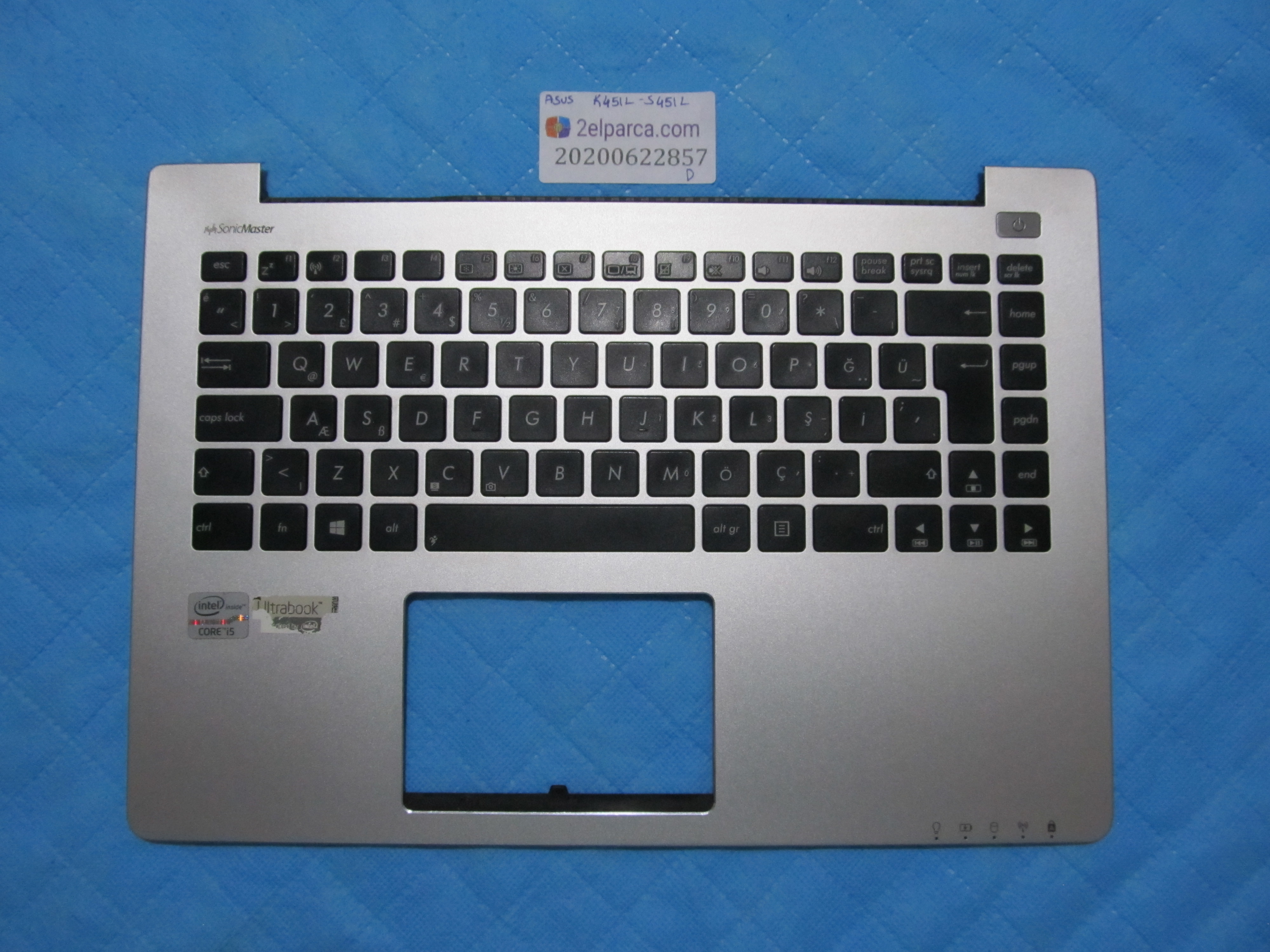 ASUS Asus k451l-s451l üst kasa klavye kasasi klavye dahil orjinal ürün küçük görsel 2
