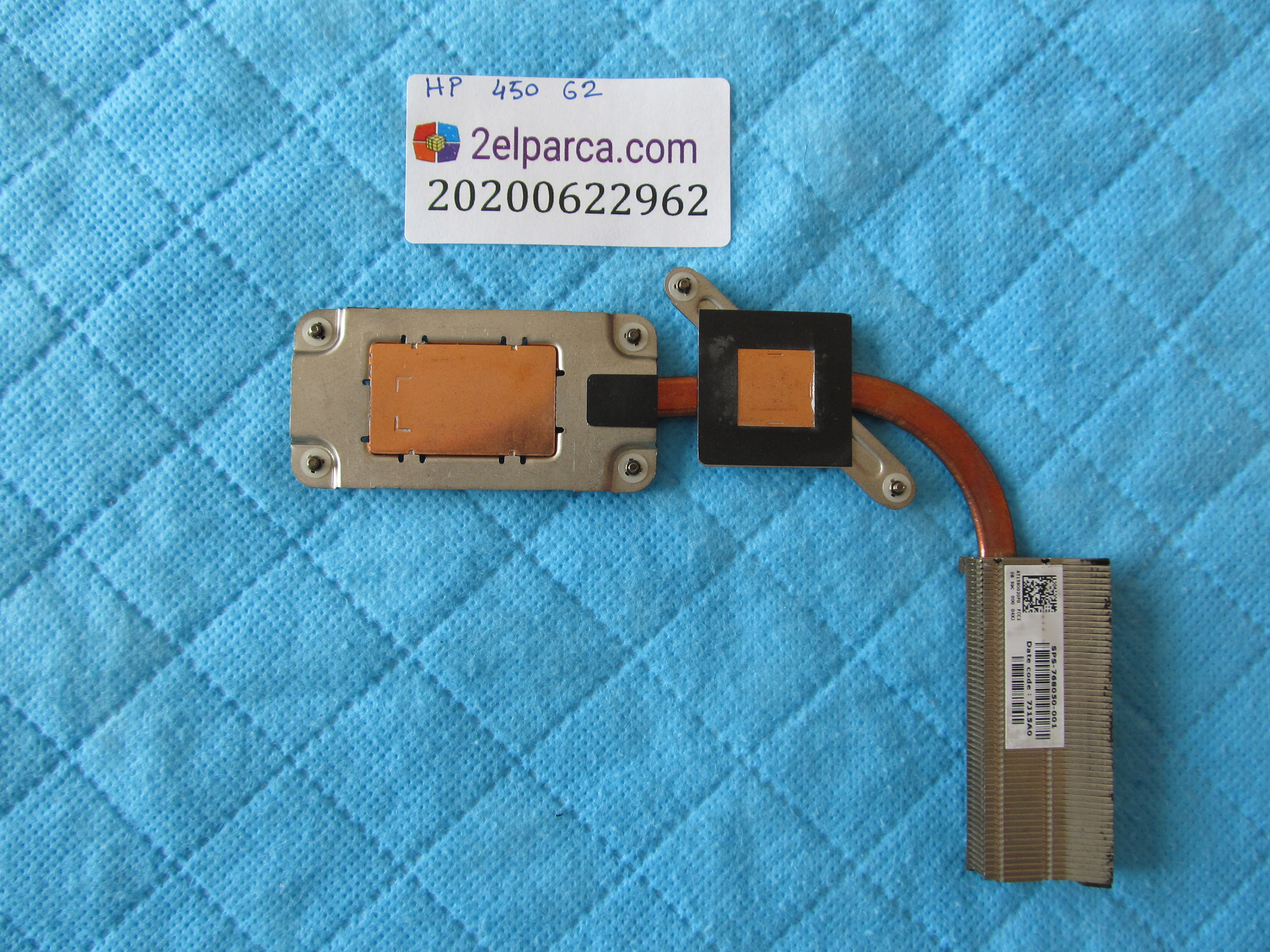 HP Hp 450 g2 bakir soğutucu (heatsink) orjinal ürün küçük görsel 2