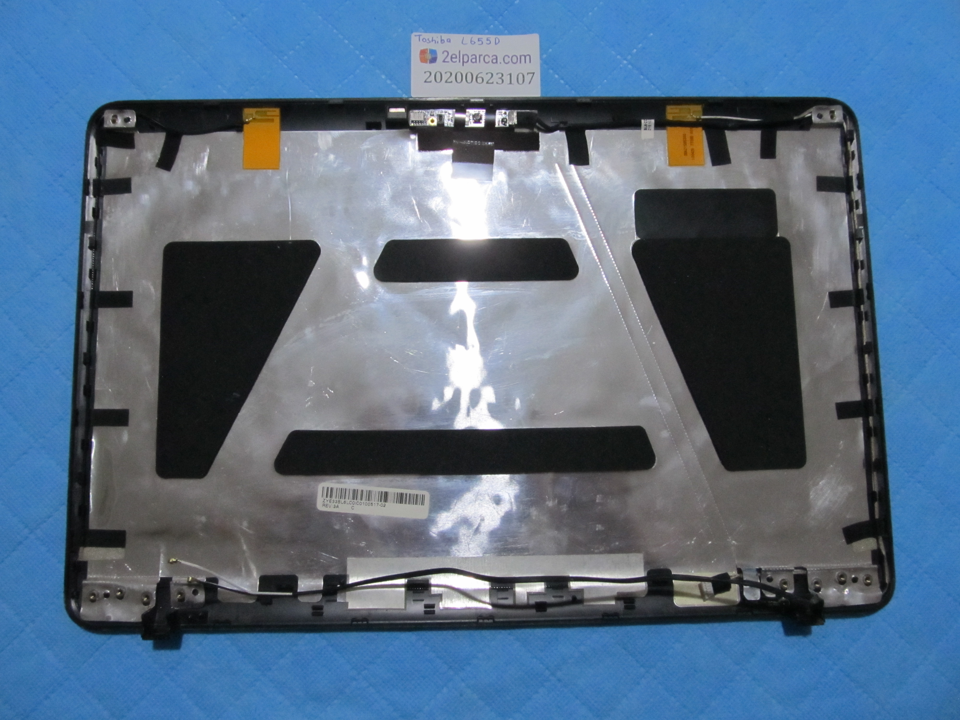 TOSHİBA Toshiba l655d ekran arka kapak lcd back cover orjinal ürün küçük görsel 2