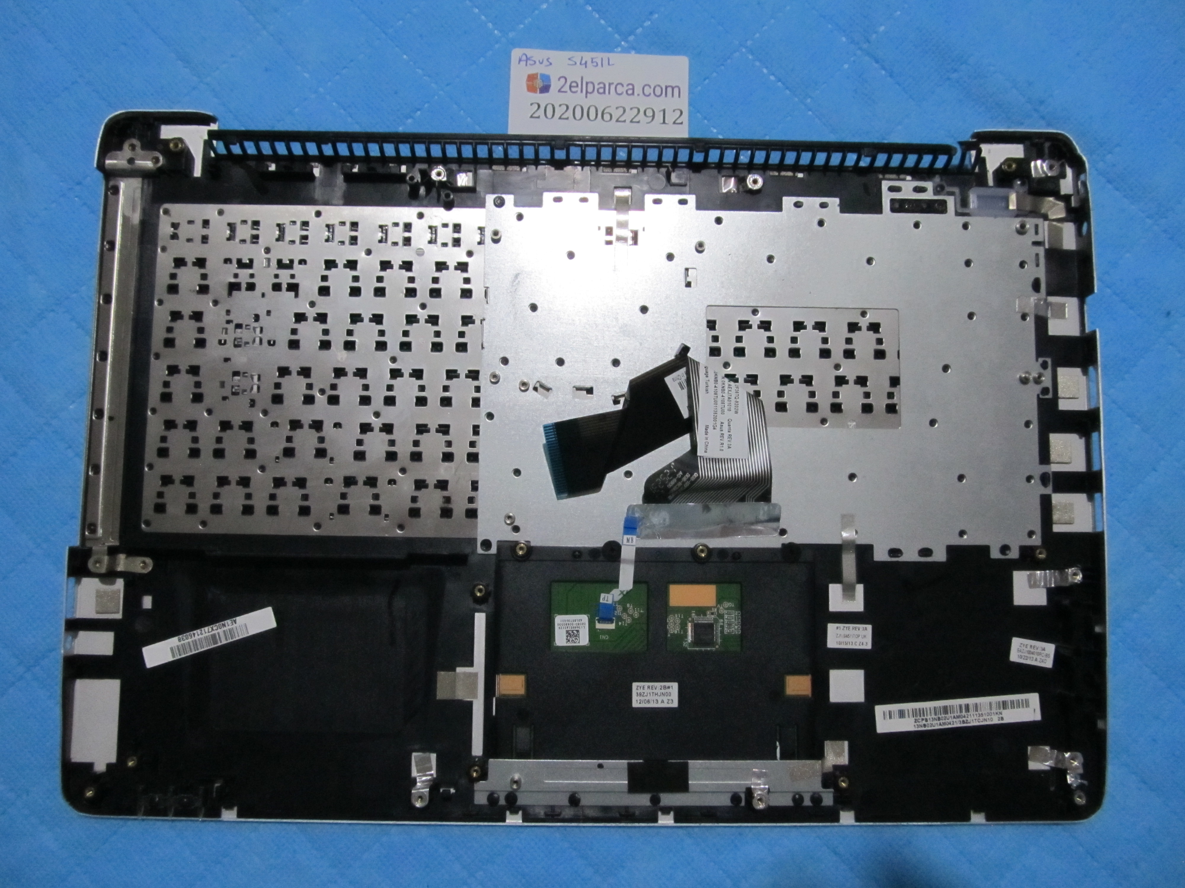 ASUS Asus s451l üst kasa klavye kasasi klavye dahil orjinal ürün küçük görsel 2