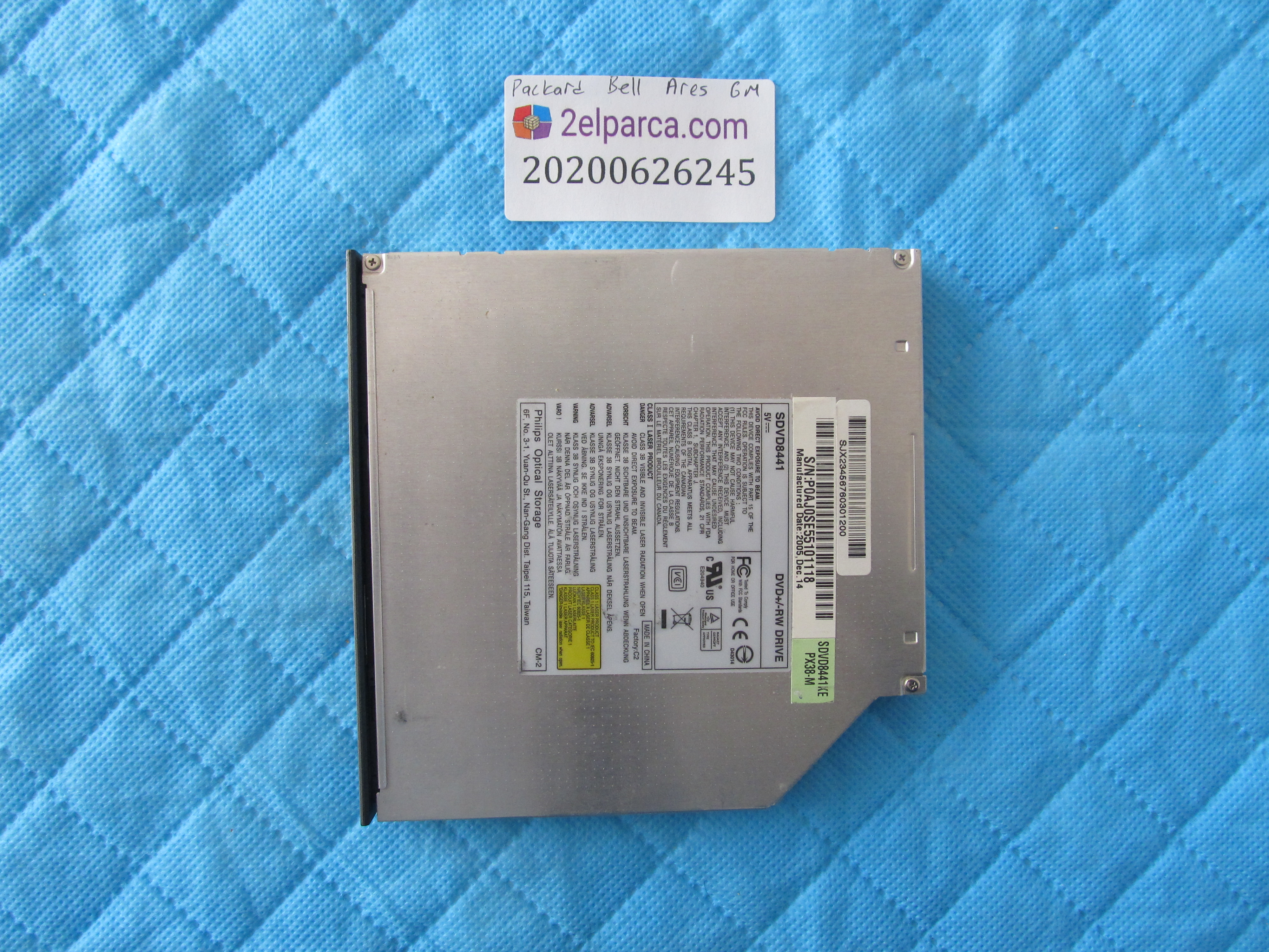 PACKARD BELL Packard bell ares gm dvd sürücü küçük görsel 2