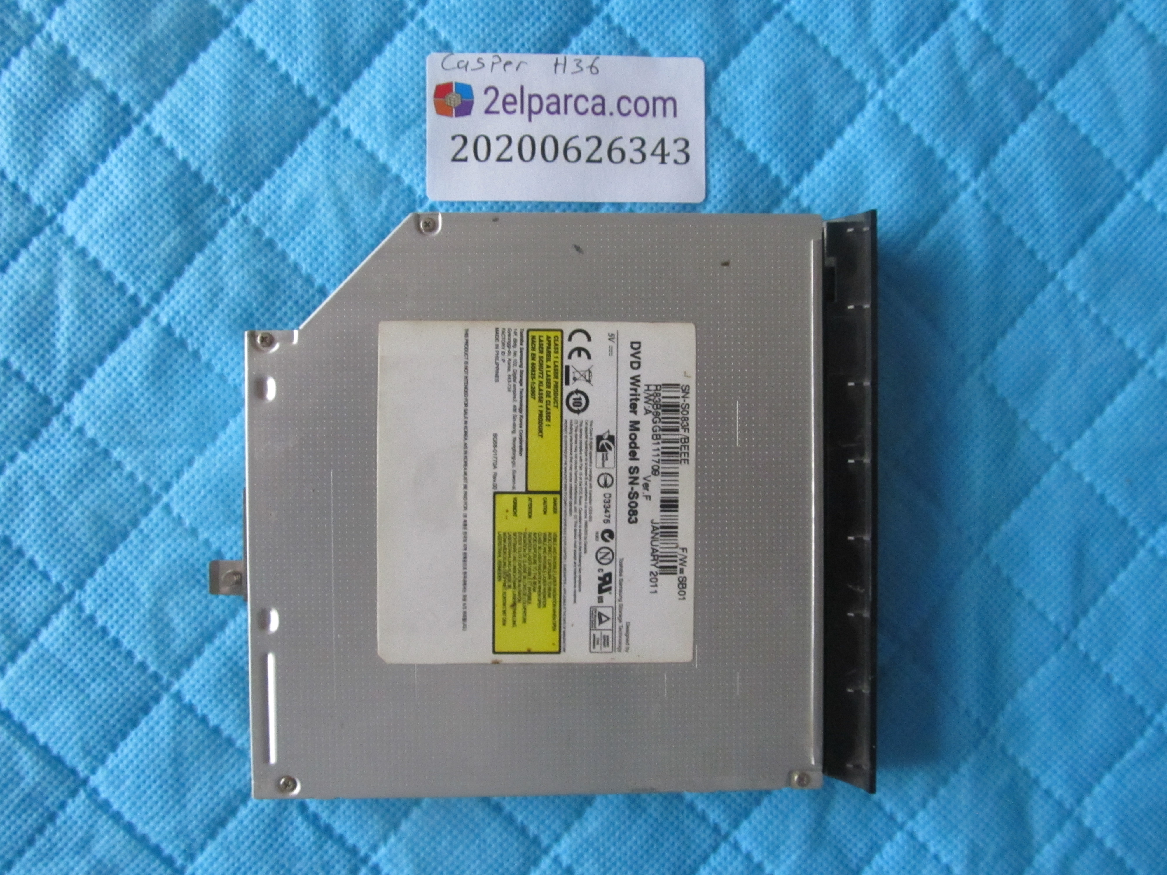 CASPER Casper h36 dvd sürücü küçük görsel 2