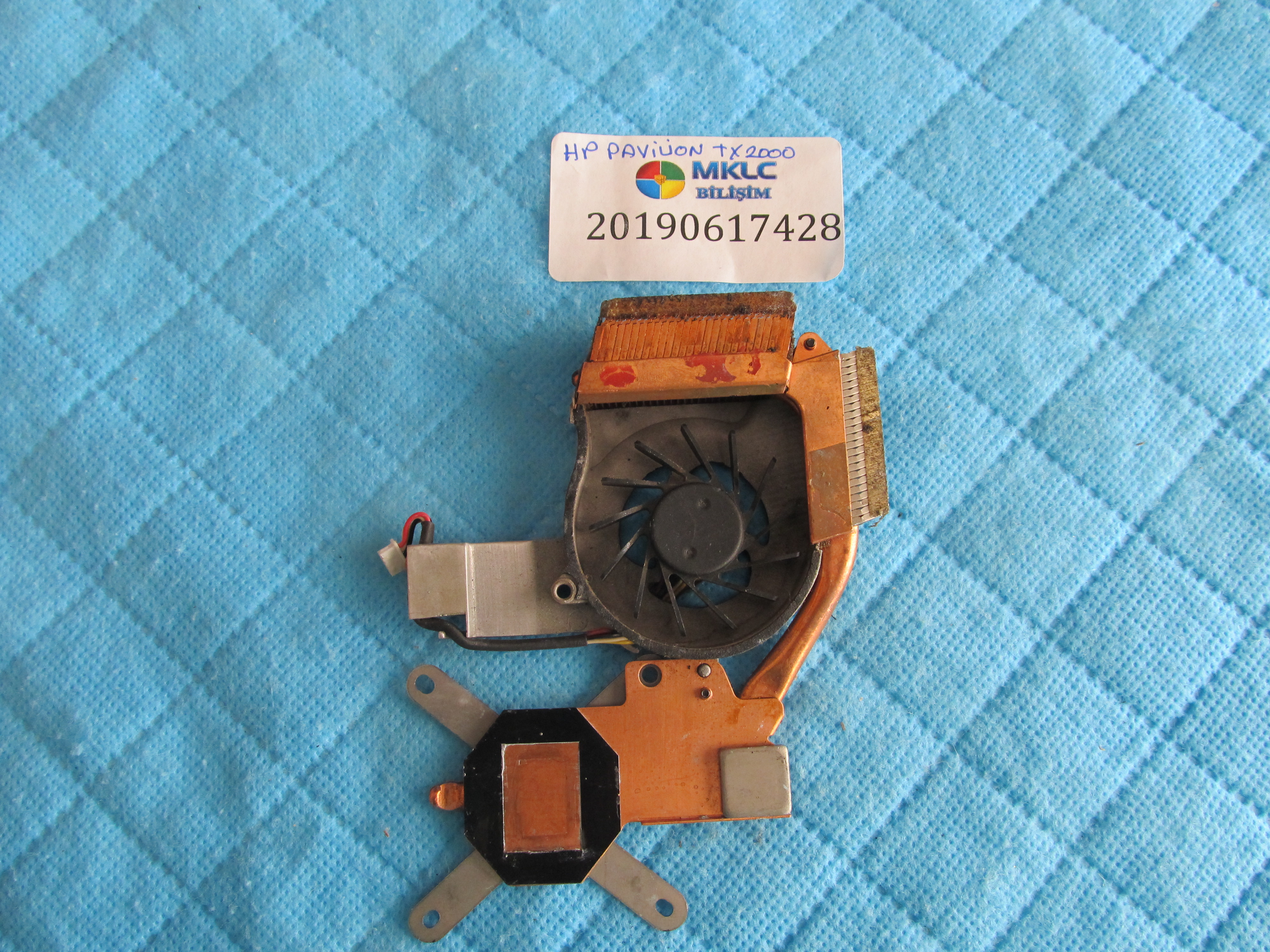HP Hp pavilion tx2000 fan bakir soğutucu (heatsink) küçük görsel 2
