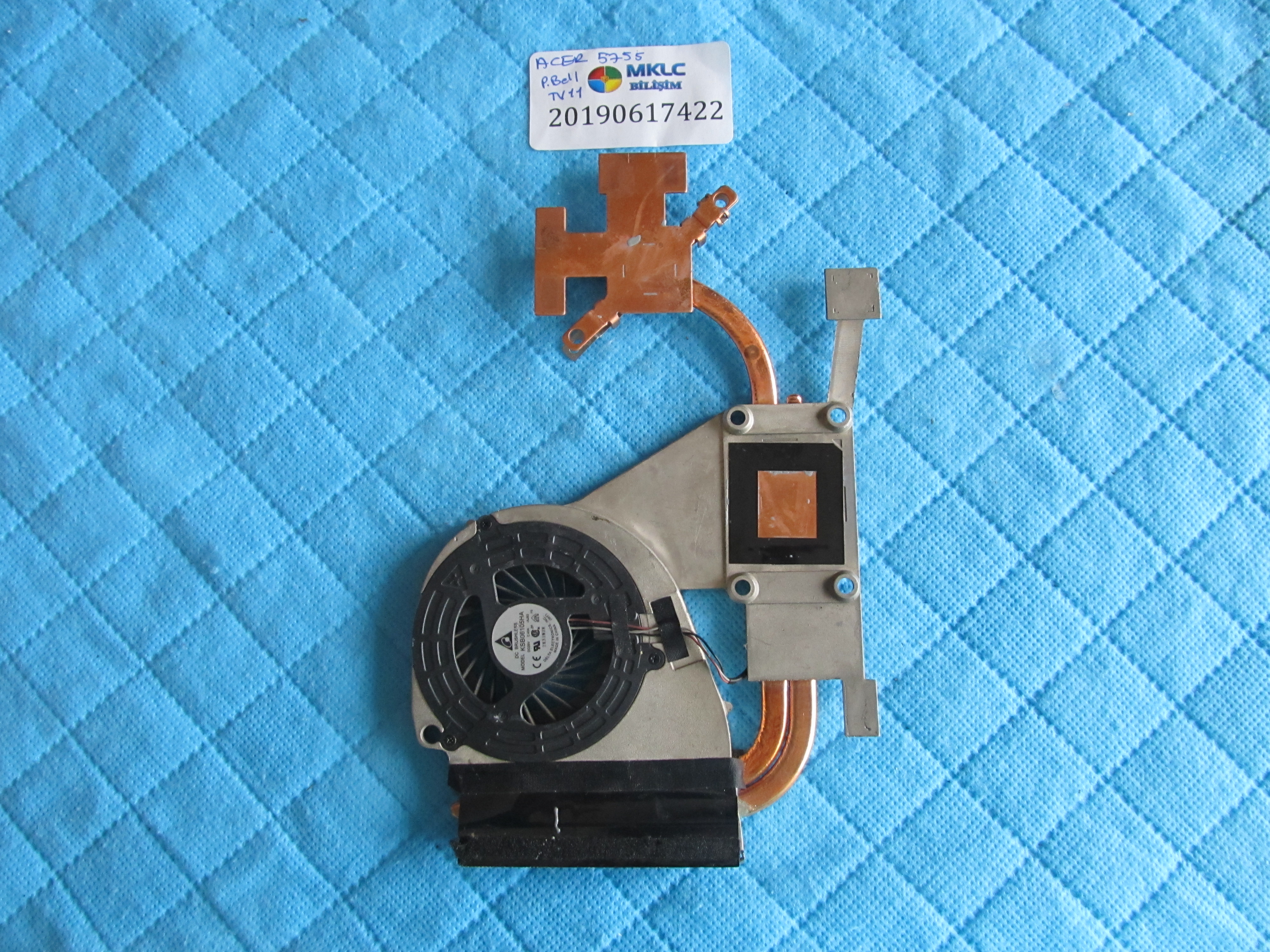 ACER Acer 5755-packard bell tv11 fan bakir soğutucu (heatsink) orjinal ürün küçük görsel 2