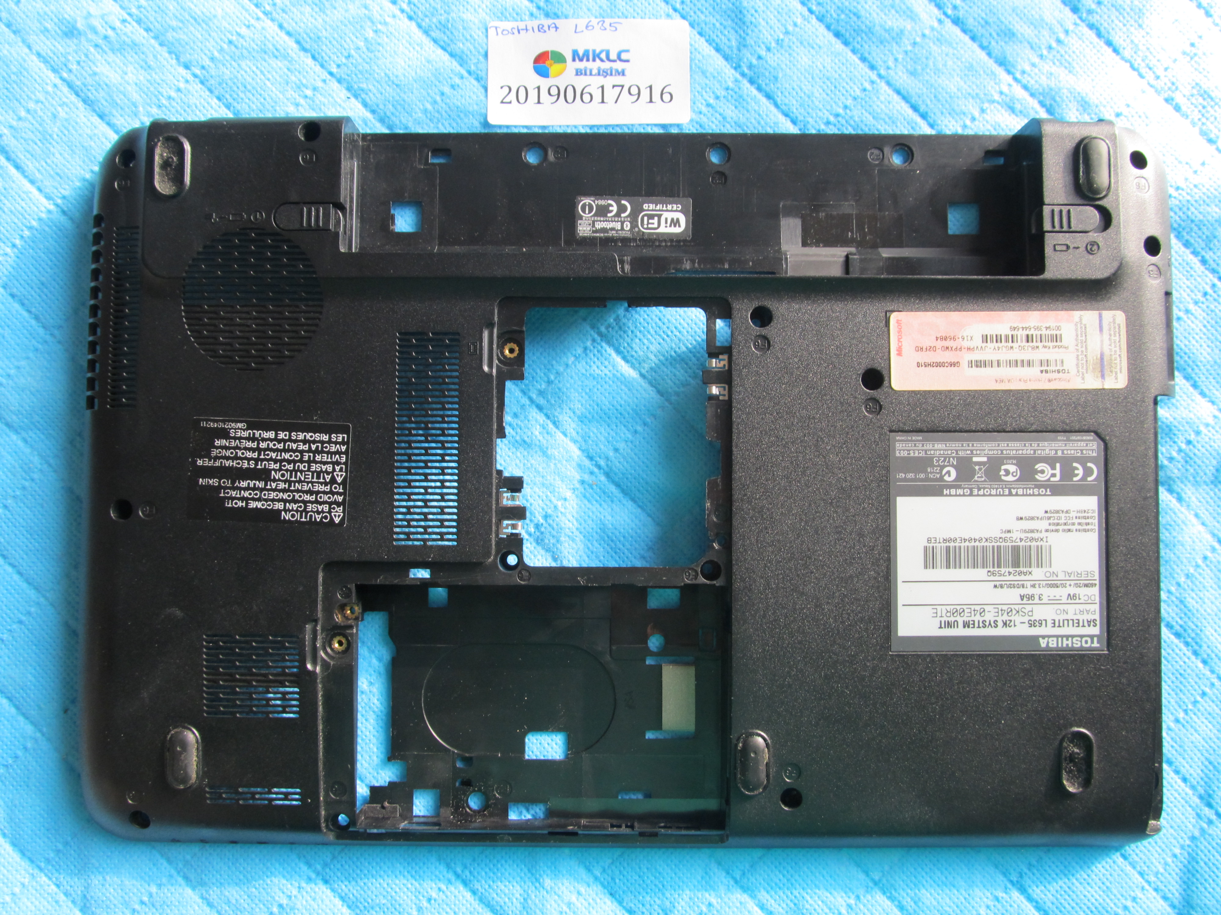 Toshiba l635 alt kasa orjinal ürün
