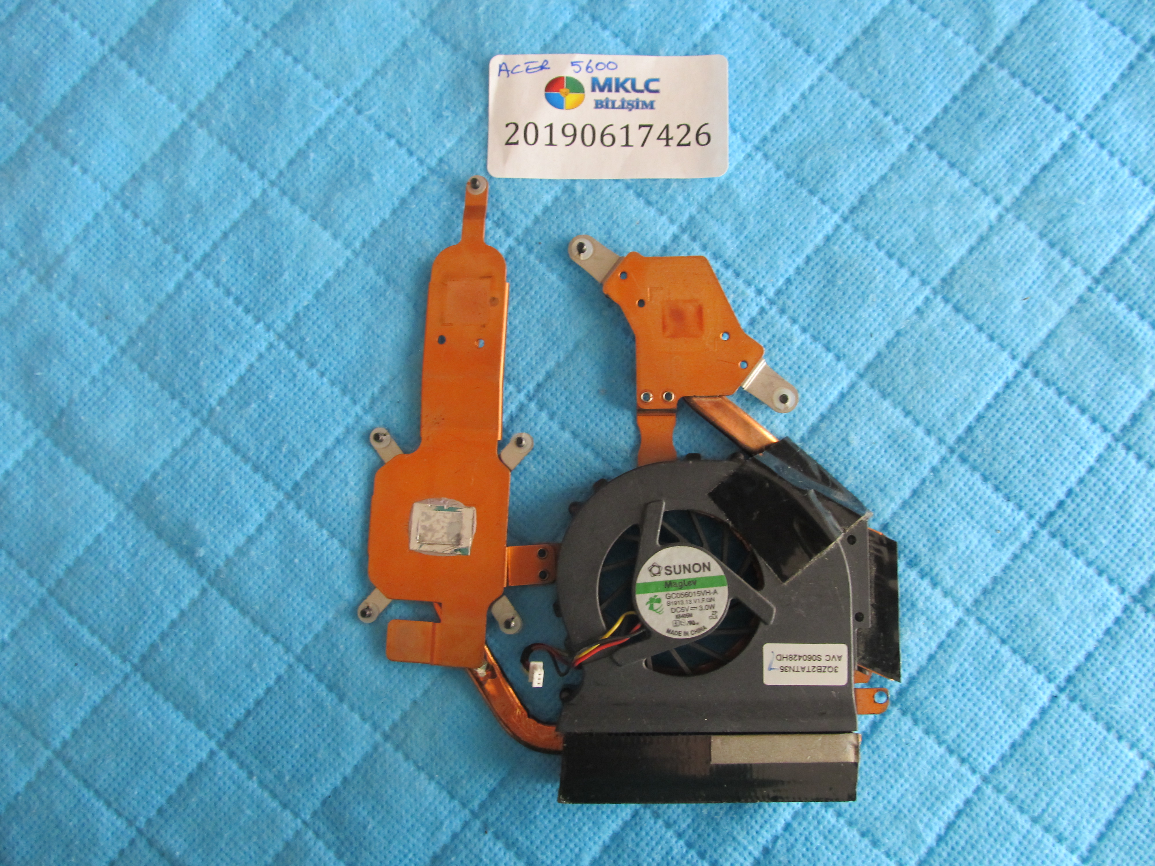 ACER Acer 5600 fan bakir soğutucu (heatsink) küçük görsel 2