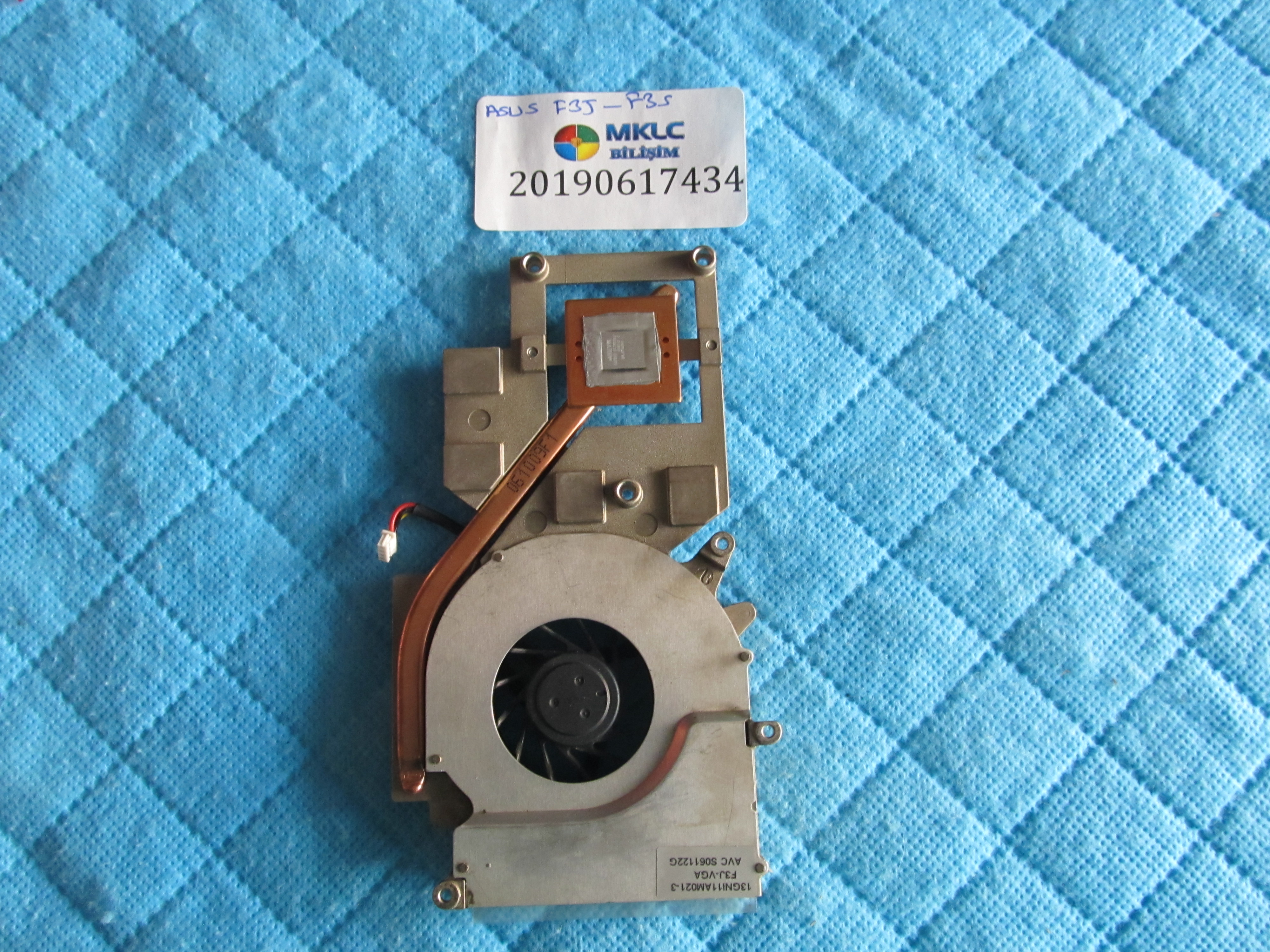 ASUS Asus f3j-f3s fan bakir soğutucu (heatsink) küçük görsel 2