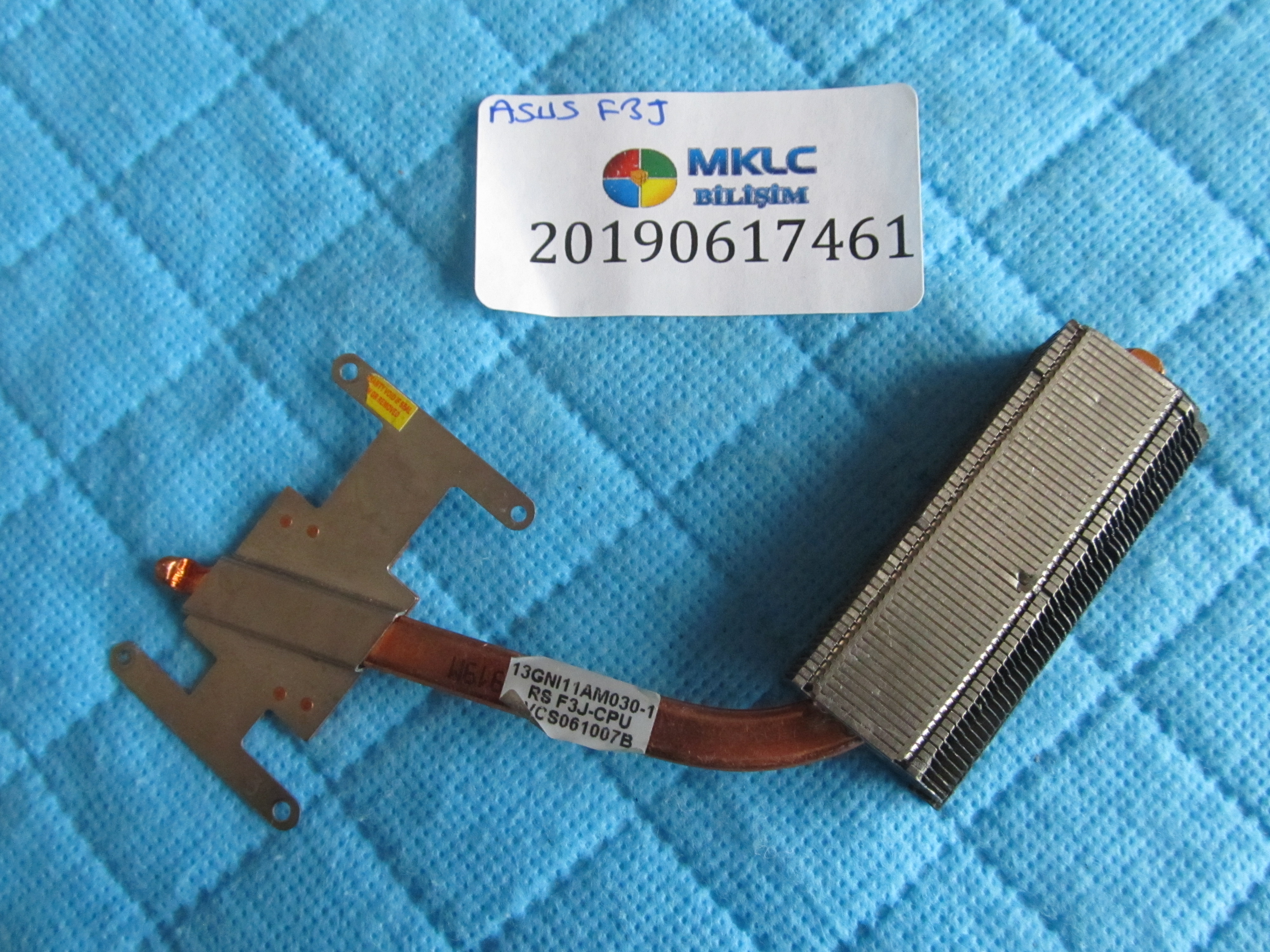 ASUS Asus f3j soğutucu bakir (heatsink) küçük görsel 2
