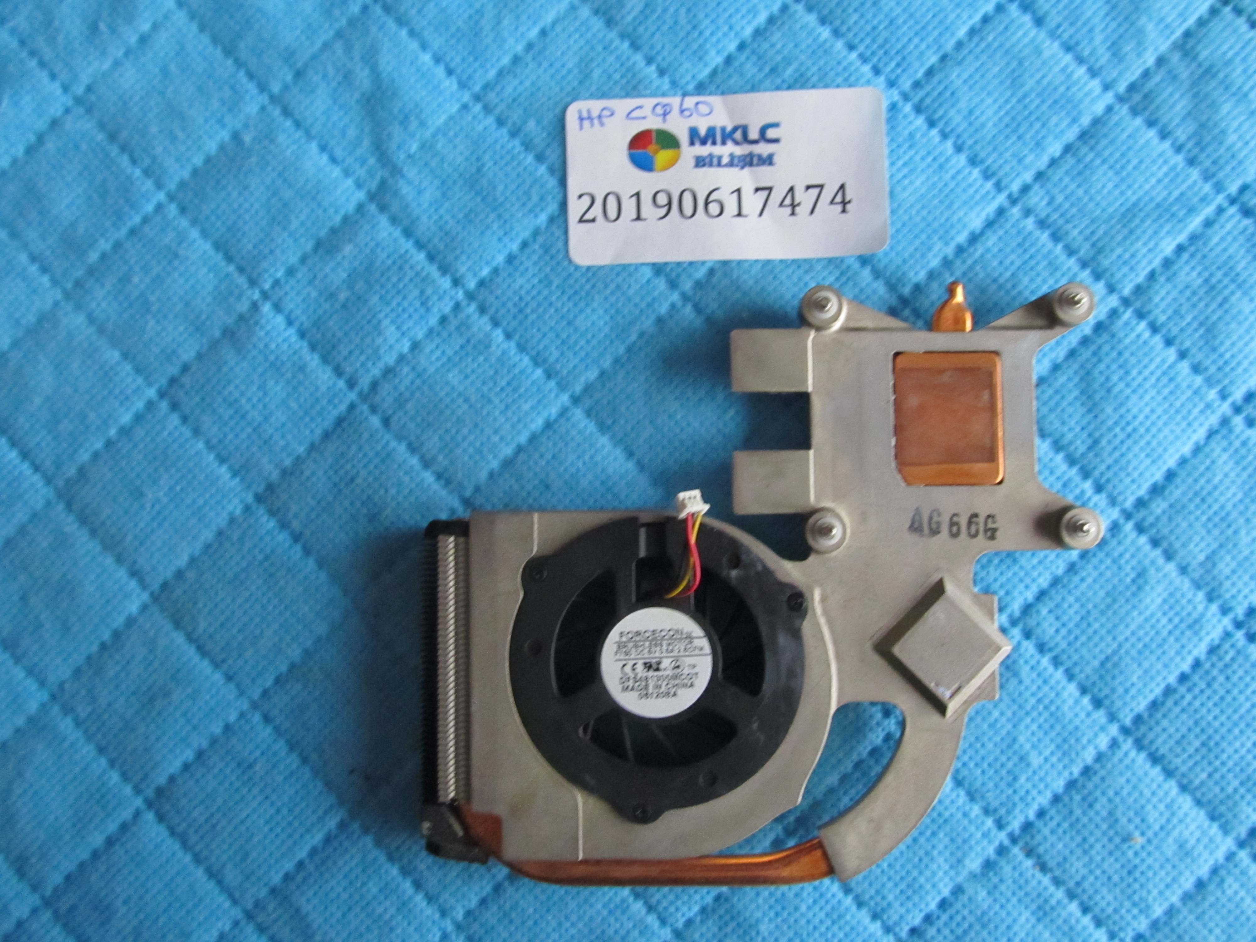 HP Hp cq60 fan bakir soğutucu (heatsink) küçük görsel 2