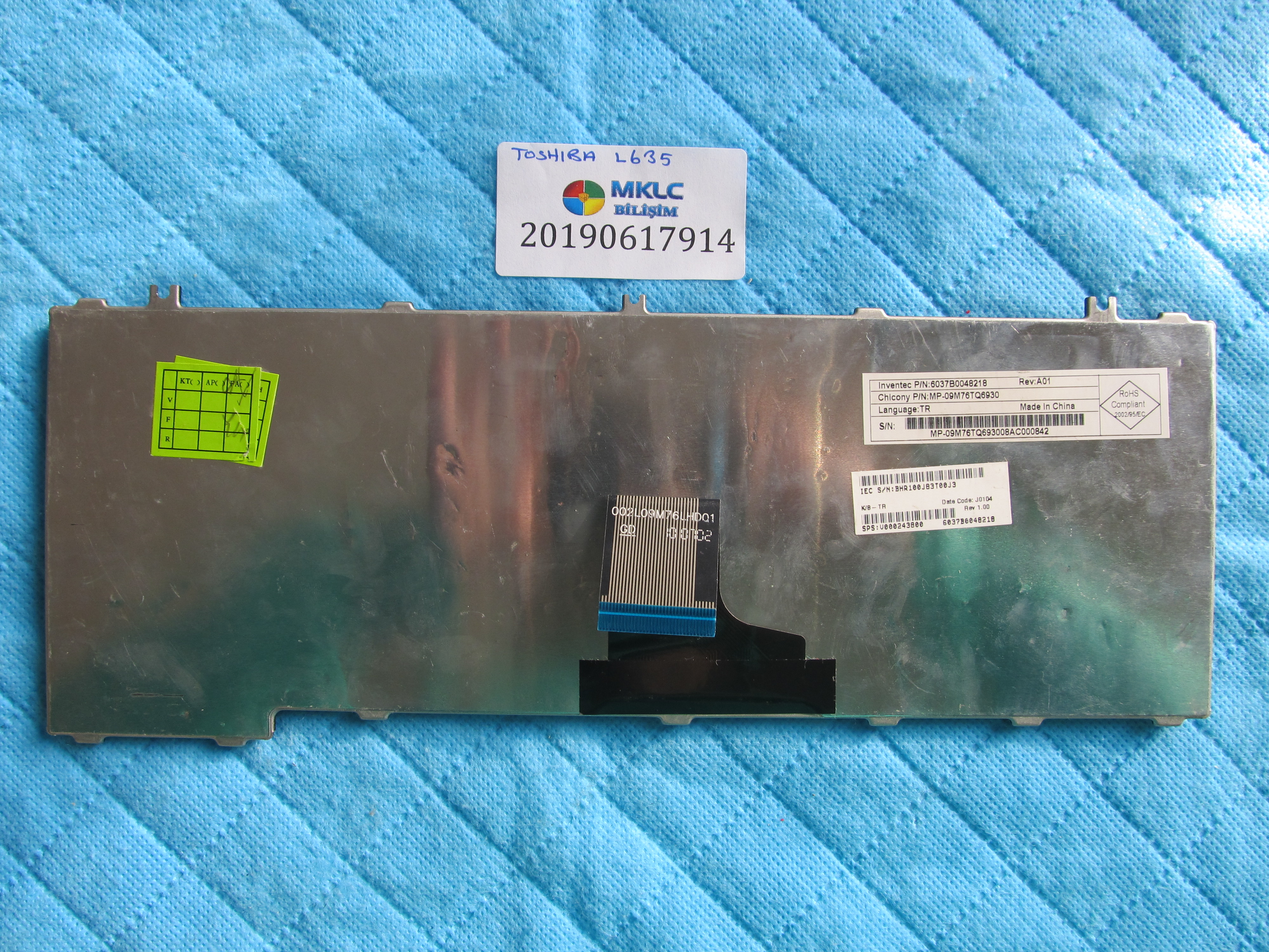 TOSHİBA Toshiba l635 klavye tr q orjinal ürün küçük görsel 2