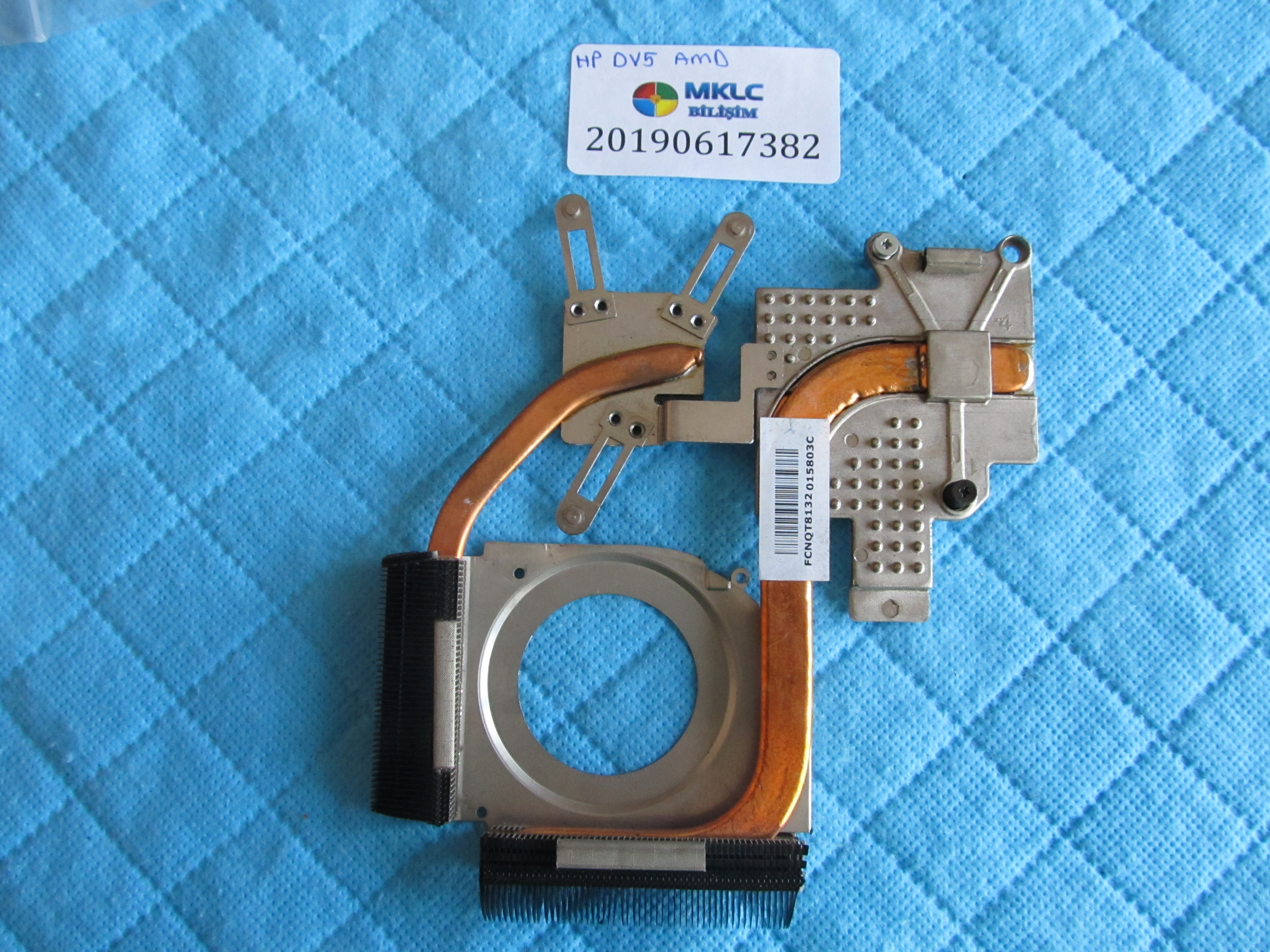 HP Hp dv5 amd bakir soğutucu (heatsink) küçük görsel 2