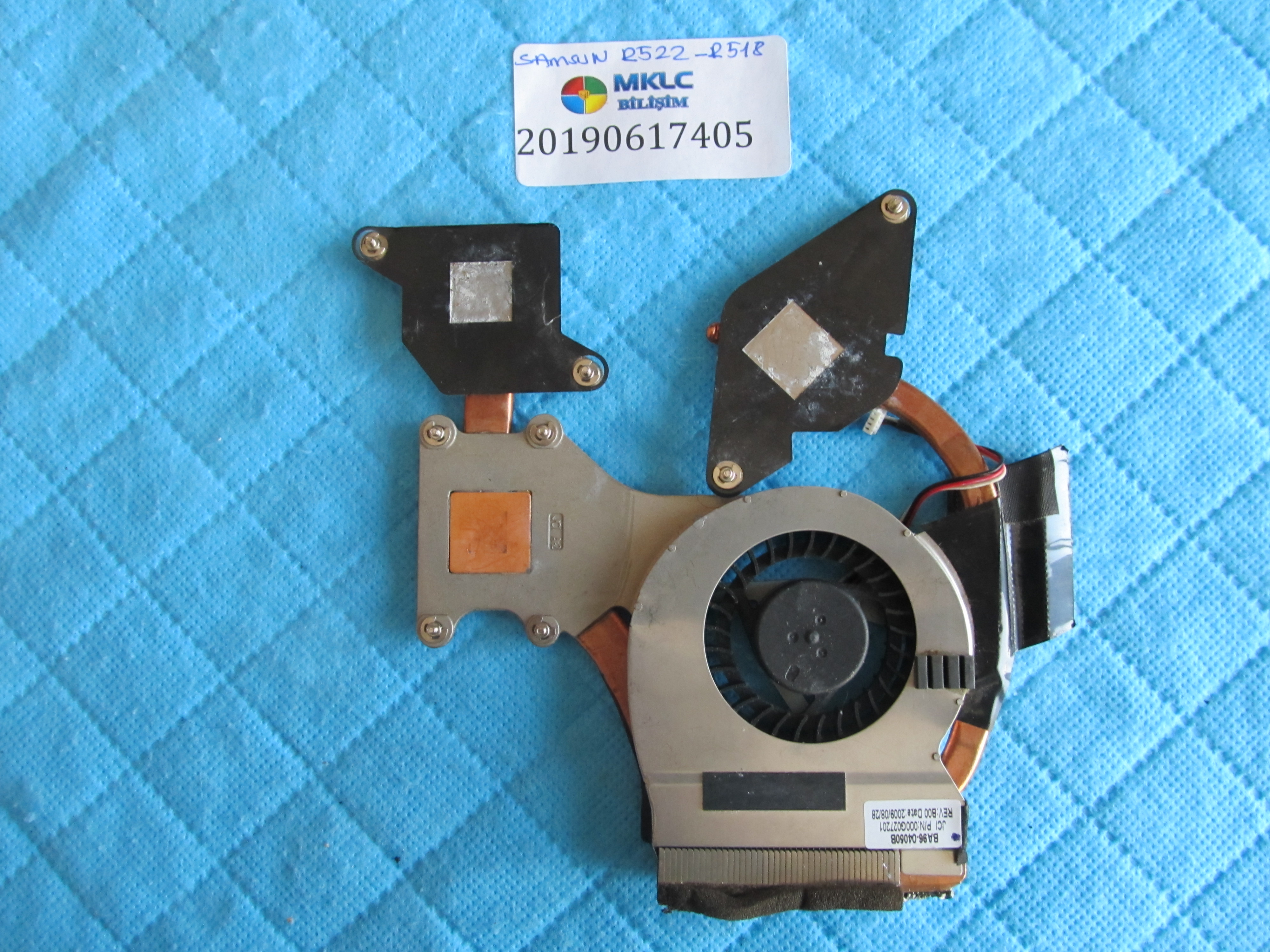 SAMSUNG Samsung r522-r518 fan bakir soğutucu (heatsink) orjinal ürün küçük görsel 2