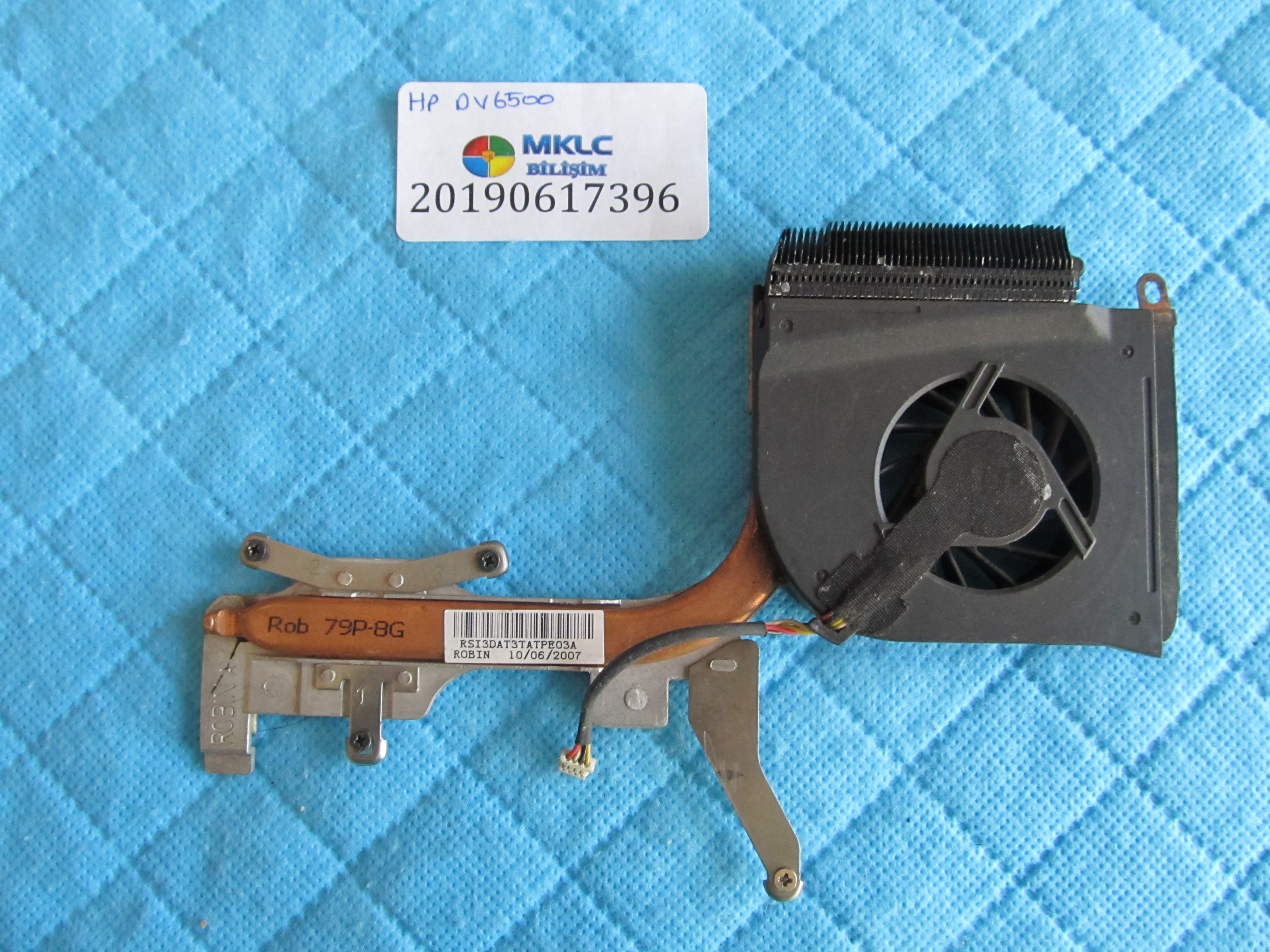 HP Hp dv6500 fan bakir soğutucu (heatsink) küçük görsel 2