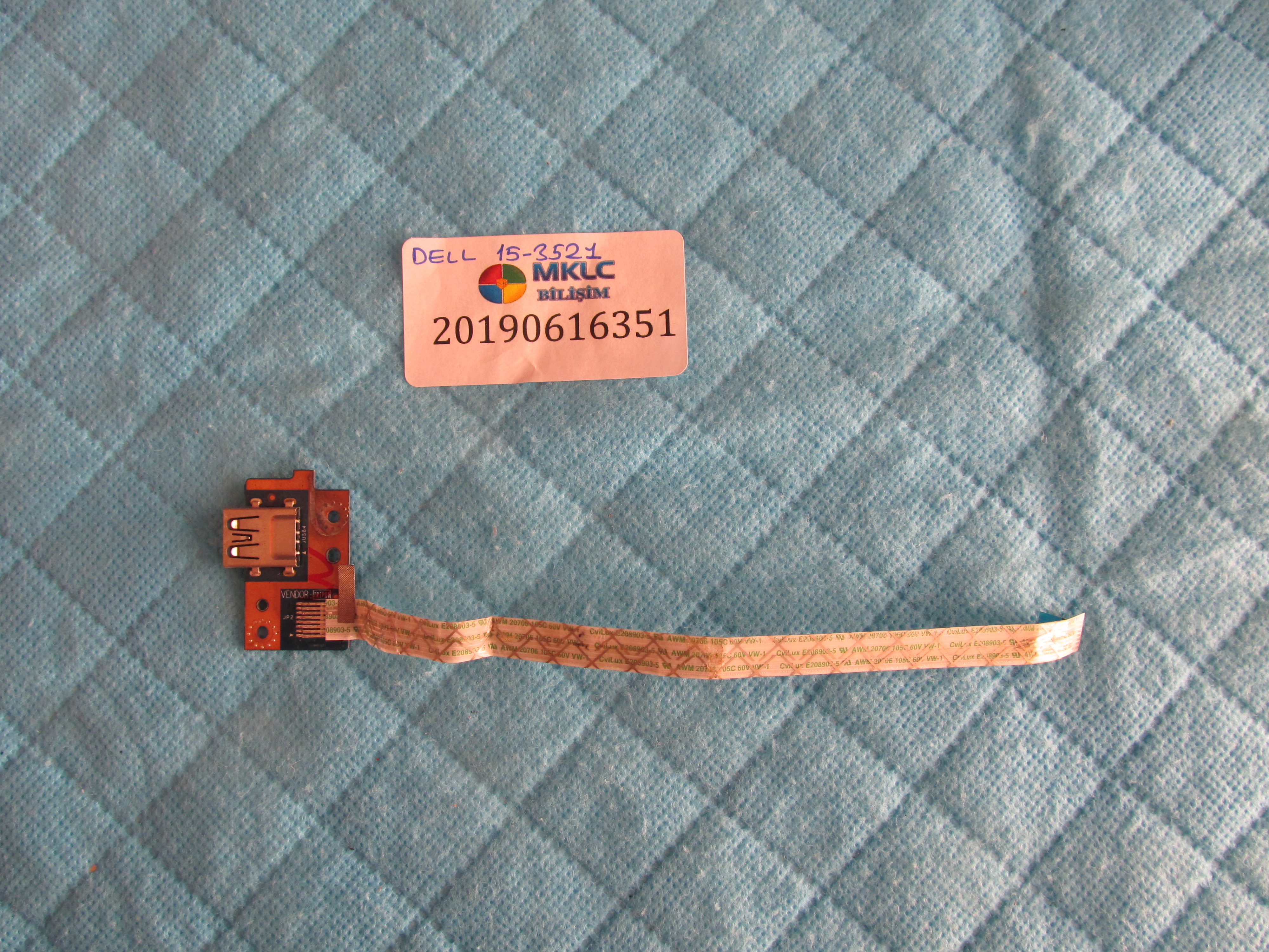 Dell 15-3521 usb port flex orjinal ürün