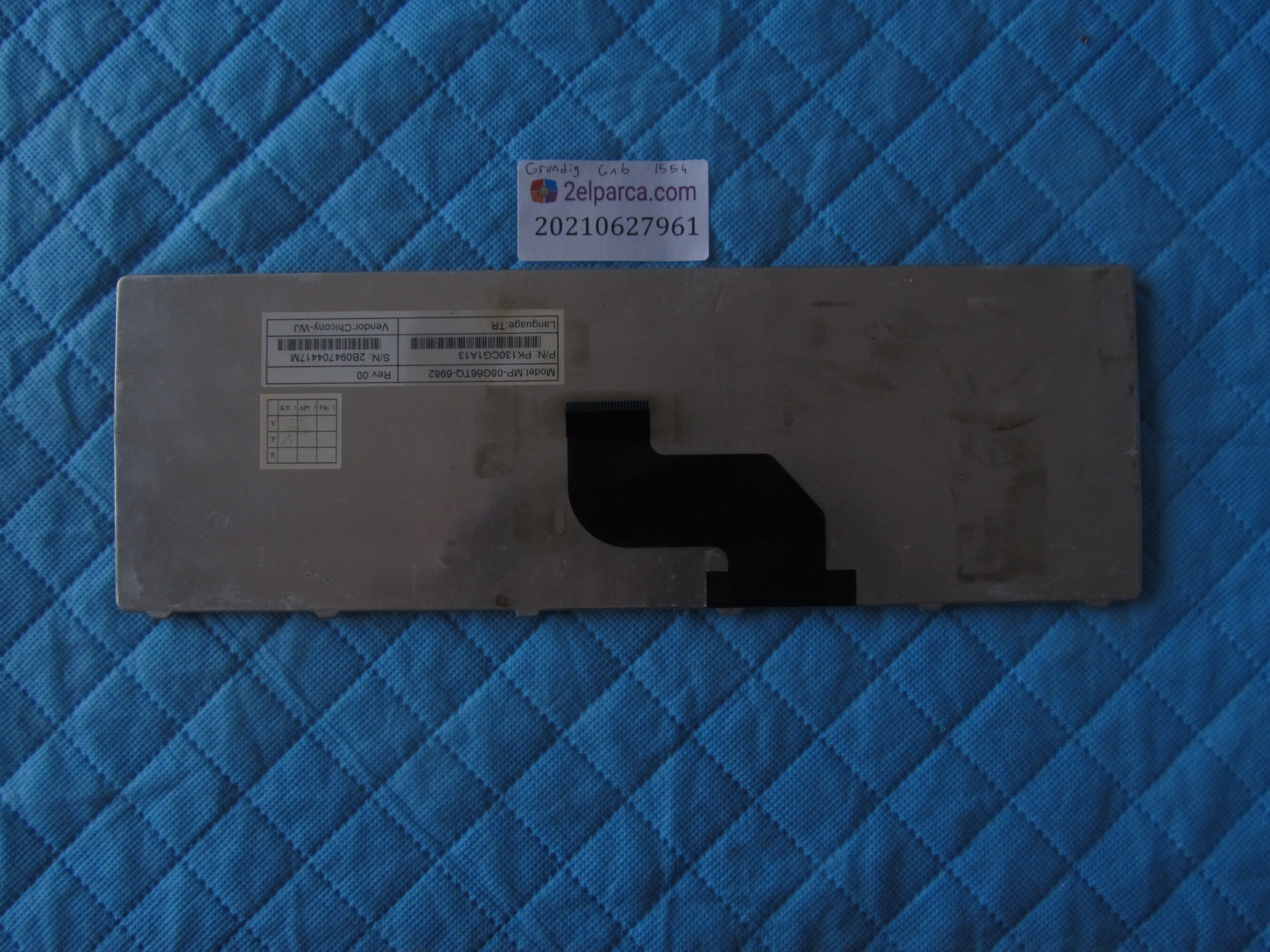 GRUNDİG Grundig gnb 1554 klavye tr q (2 tuş eksik) küçük görsel 2