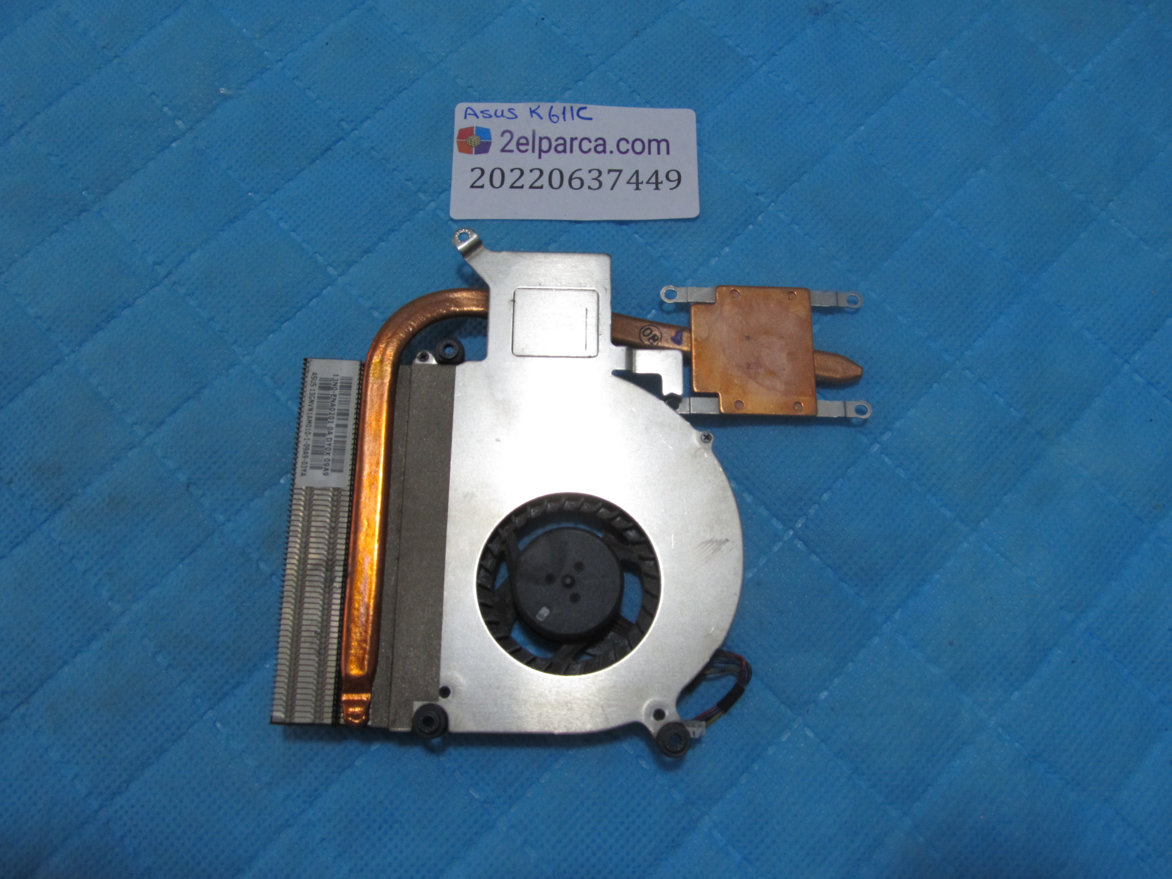 ASUS Asus k61ic fan soğutucu  bakir (heatsink) orjinal ürün küçük görsel 2