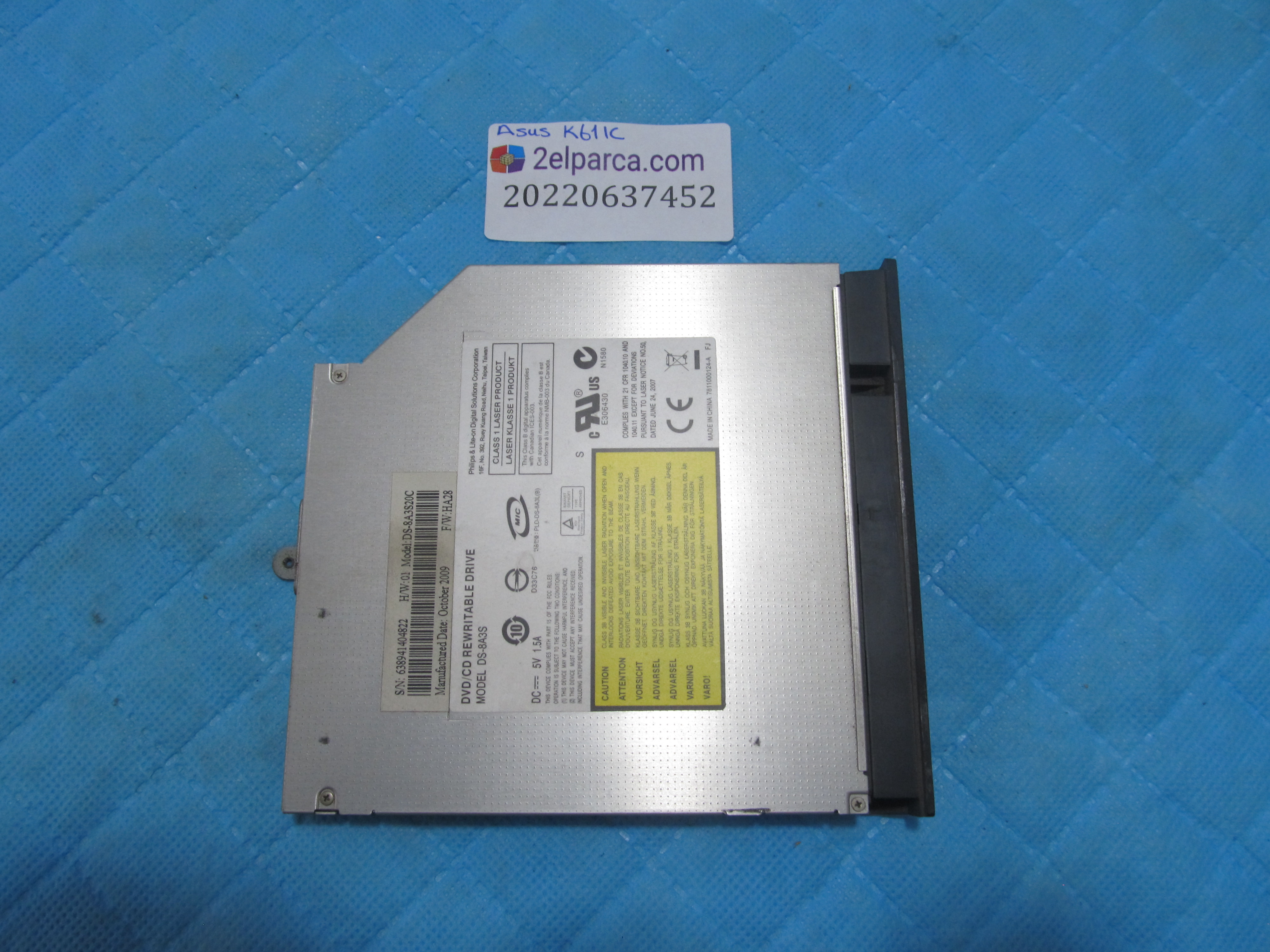 ASUS Asus k61ic dvd sürücü orjinal ürün küçük görsel 2