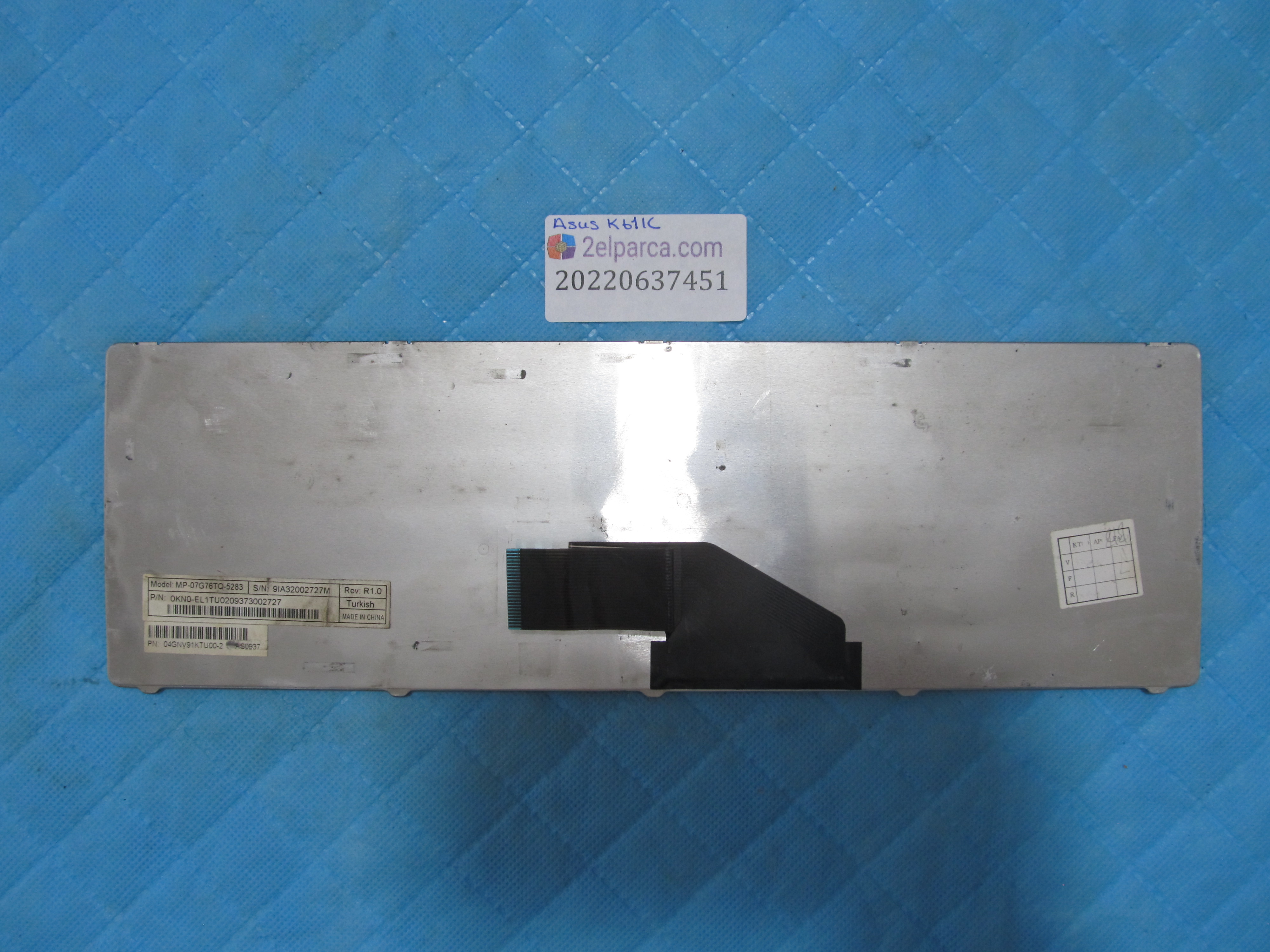 ASUS Asus k61ic tr q klavye orjinal ürün küçük görsel 2